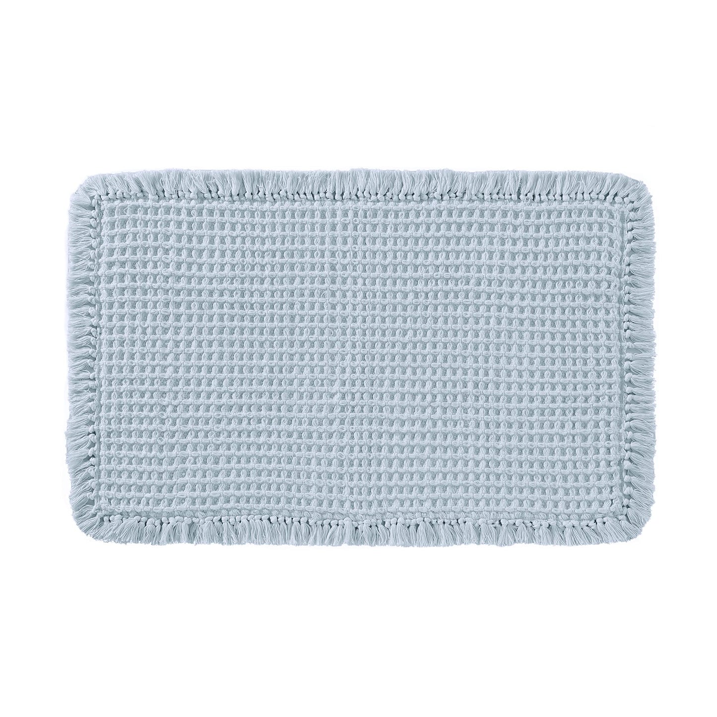 Cotton Waffle Bath Rug 21x34 Seafoam