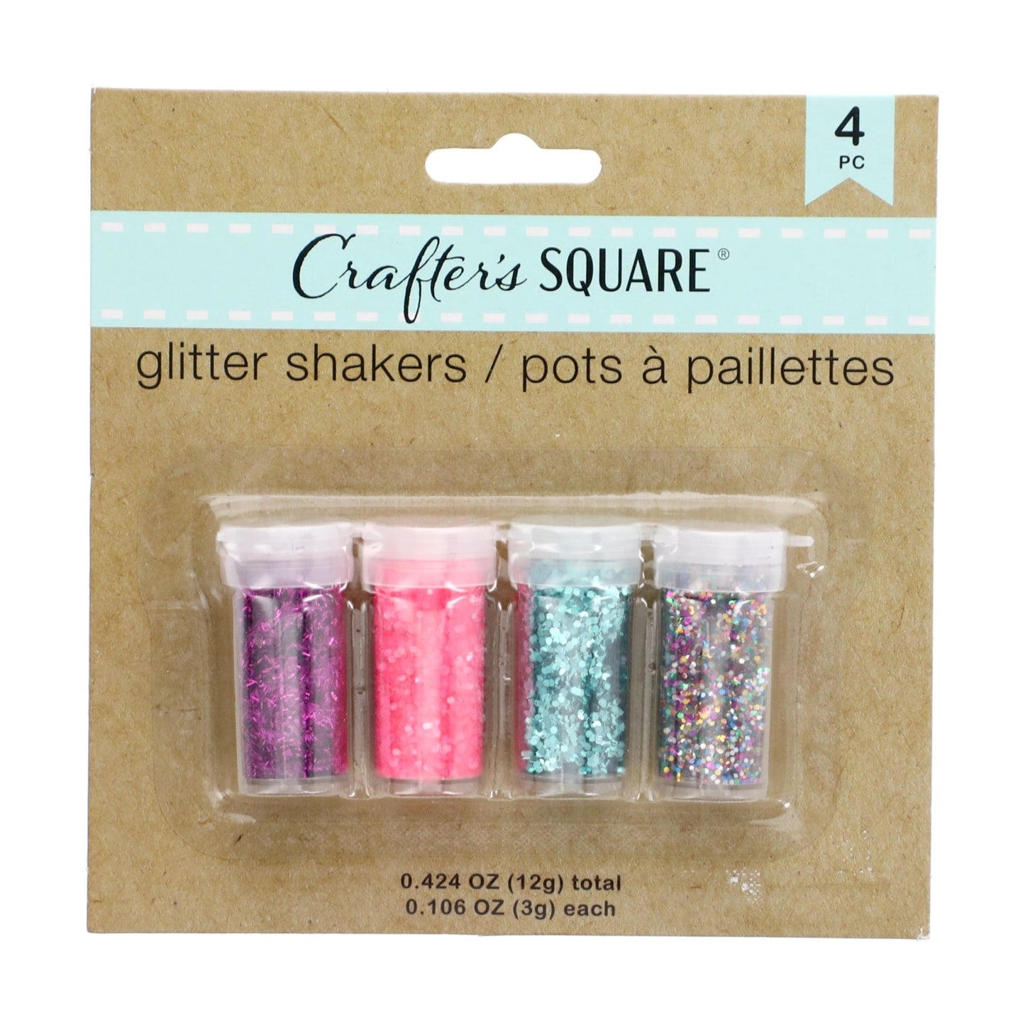 Crafter's Square Glitter Shakers, 4-ct. (Pack of 24)