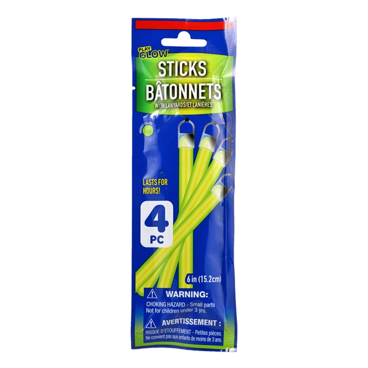 Play Glow Glow In The Dark Sticks, 4-ct. Packs (Pack of 36)