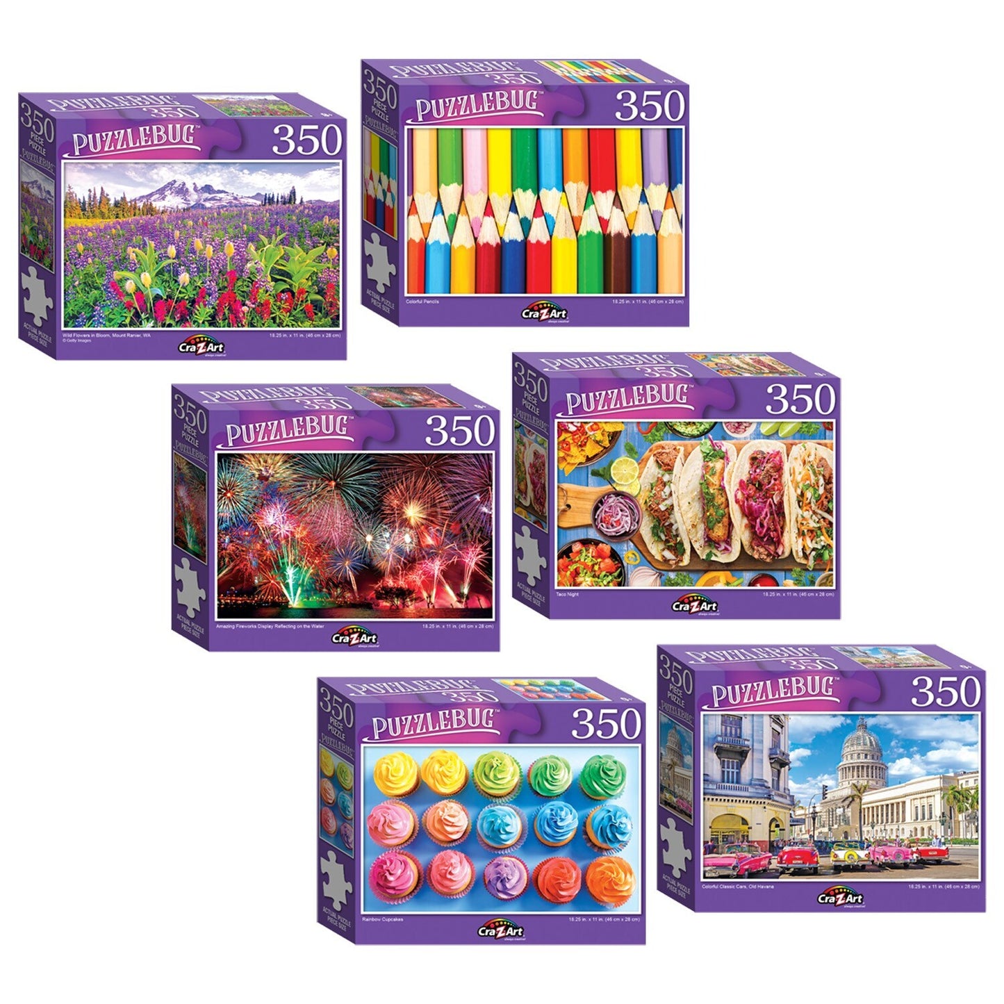 Puzzlebug Puzzles by Cra-Z-Art, 350-ct. Boxes (Pack of 36)