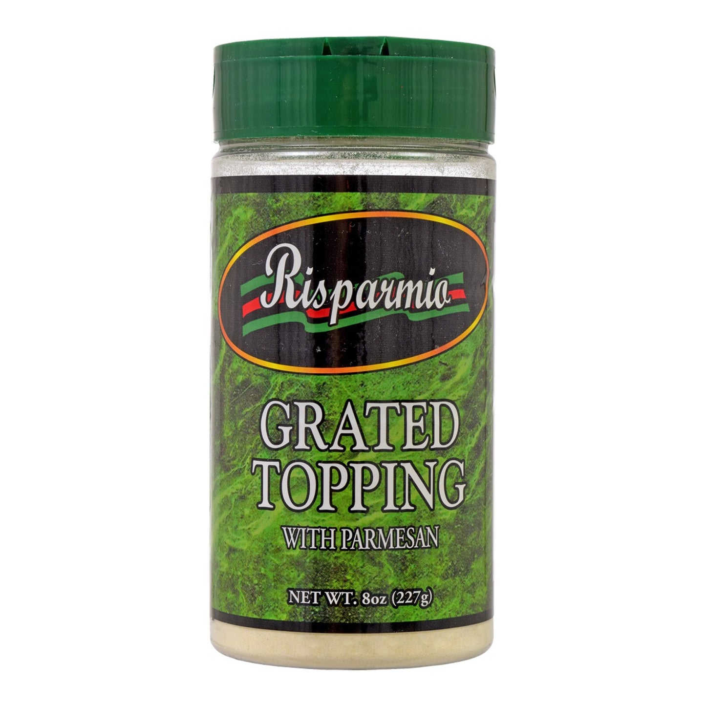 Risparmio Grated Topping with Parmesan, 8 oz. Containers (Pack of 12)