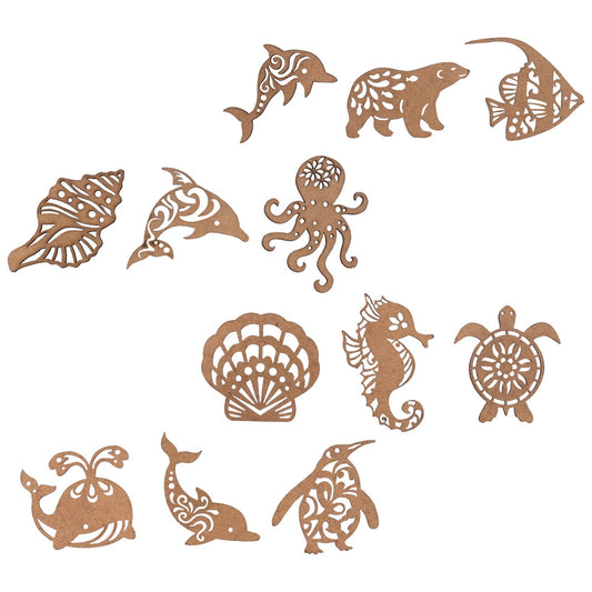 Crafter's Square Laser Sea Animal Craft Boards, 6-ct. Packs (Pack of 36)
