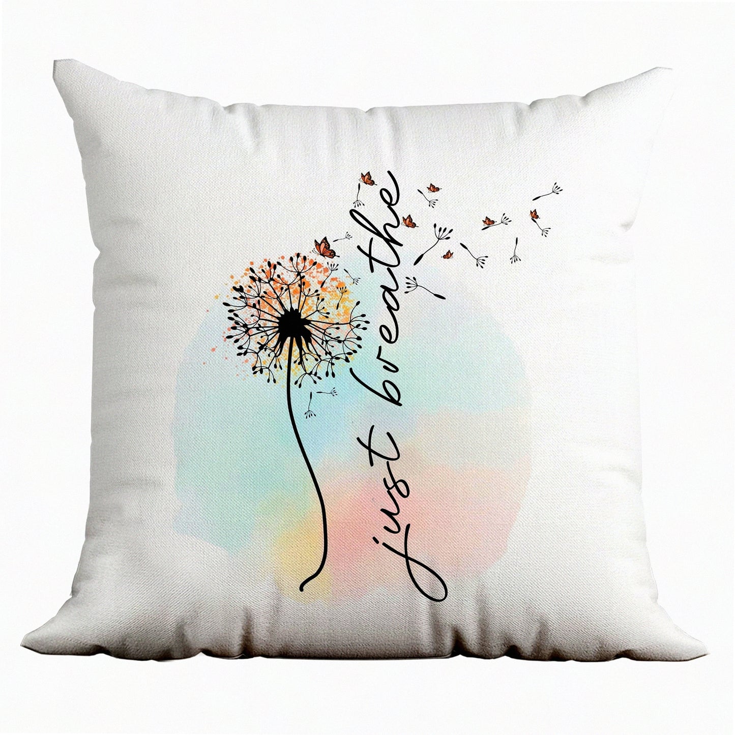 BreatheEasy Inspirations Pillow Covers - 18x18 Positive Quotes & Meditation Gifts for Women - Inspirational Home Decor Accessory