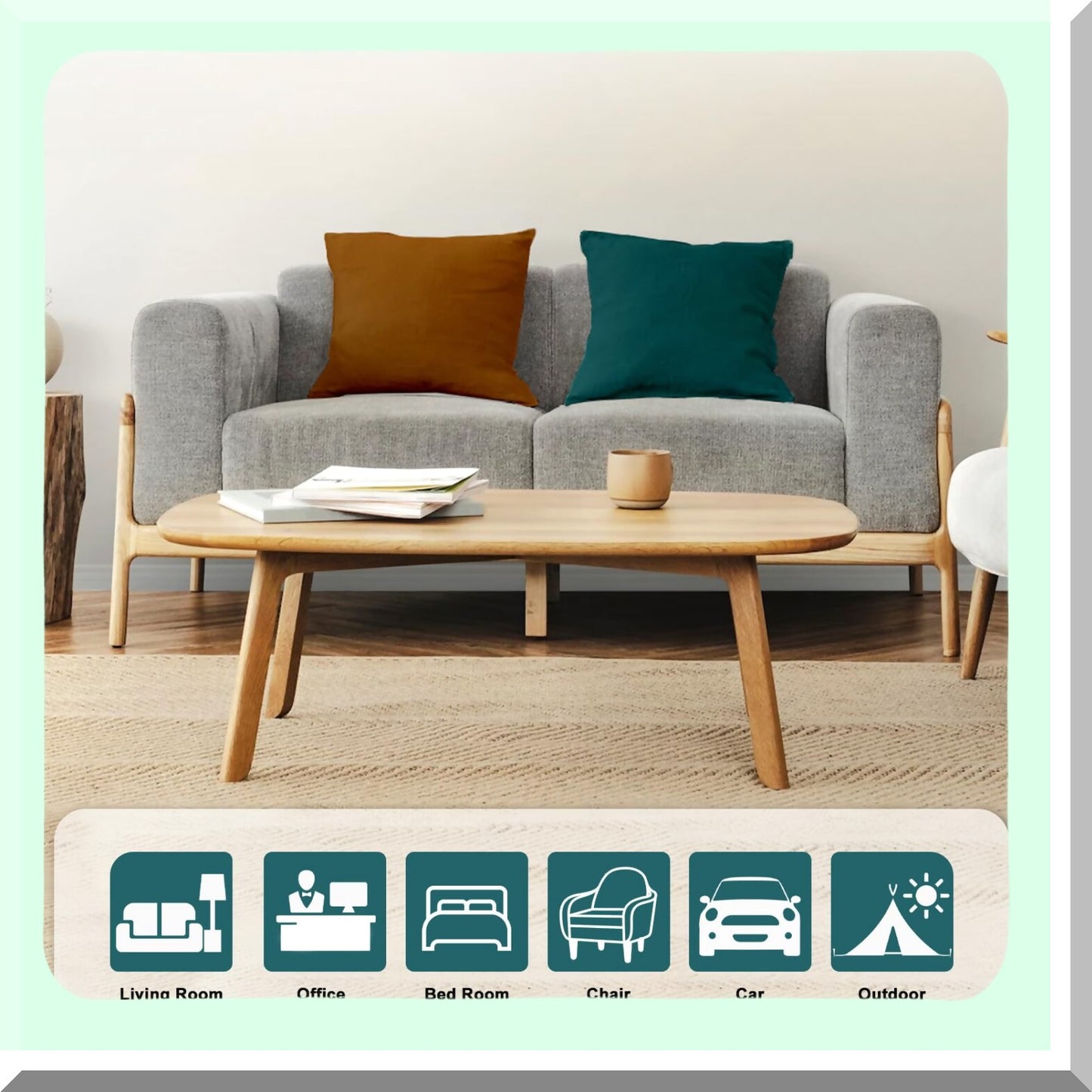 VelvetSoft Teal Throw Pillow Covers - Set of 2, 18X18 Inch Square Cushion Cases for Spring Sofa, Living Room Chair, Home Decor - Soft, Decorative, Couch
