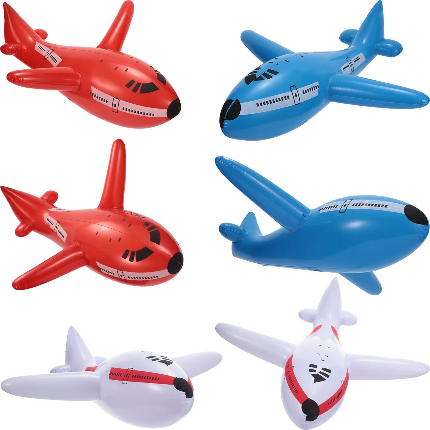 Inflatable Airplanes for Kids Party Decorations (6 Pieces)