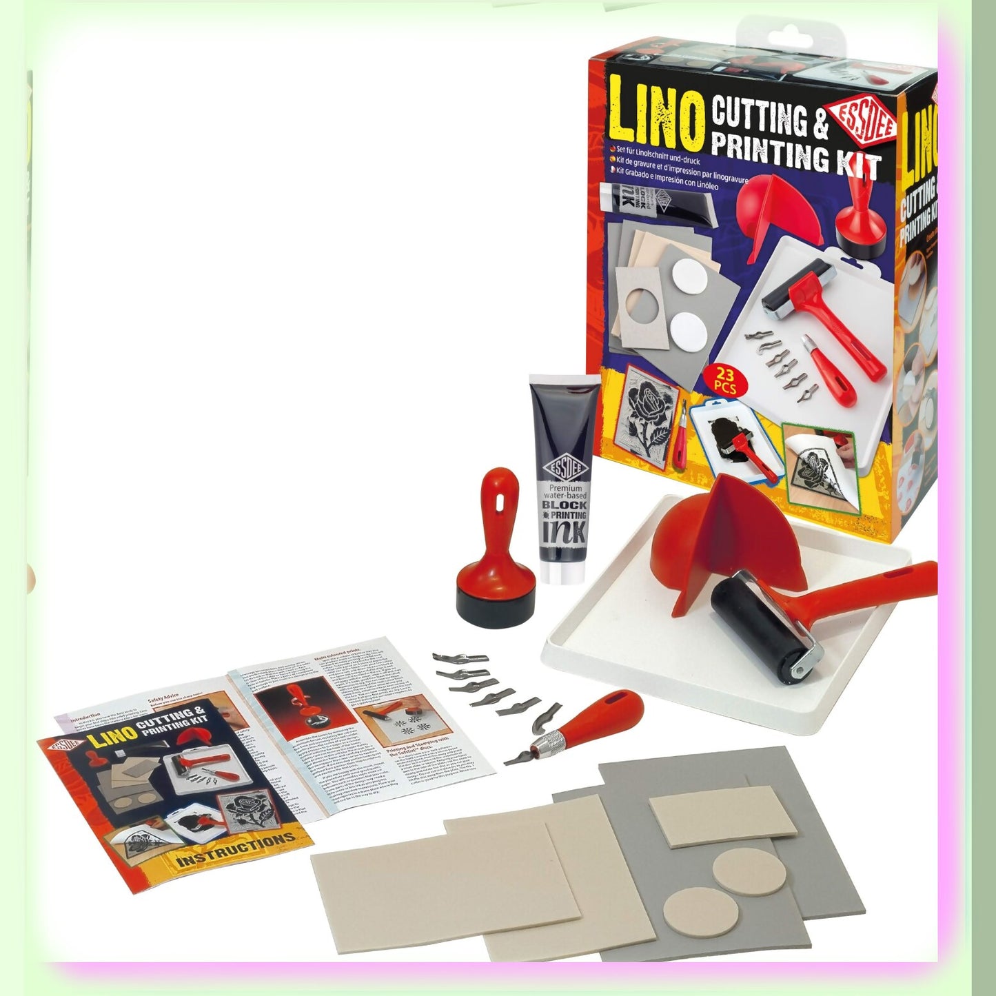 Lino Print Art Kit 22-Piece Set