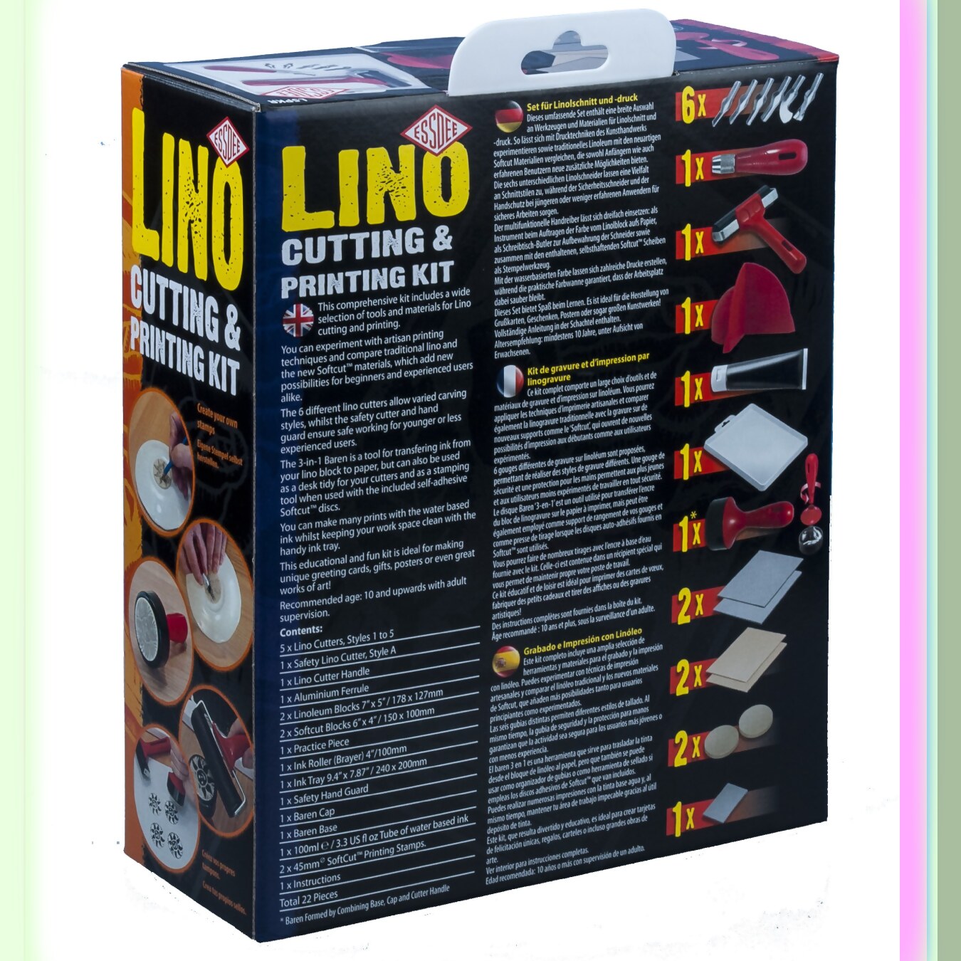 Lino Print Art Kit 22-Piece Set