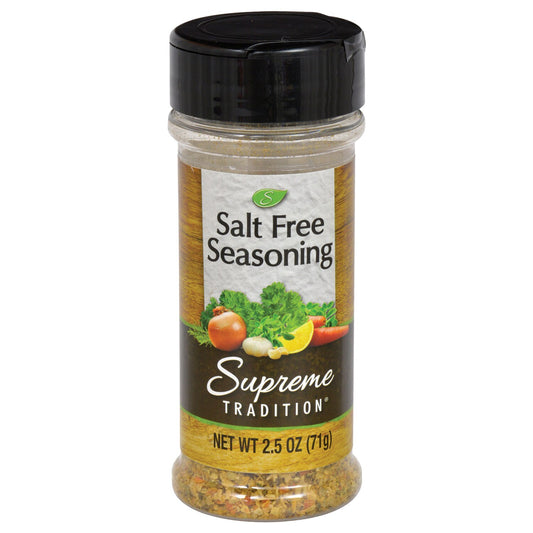 Supreme Tradition Salt-Free Seasoning Blend, 2.5 oz. (Pack of 12)