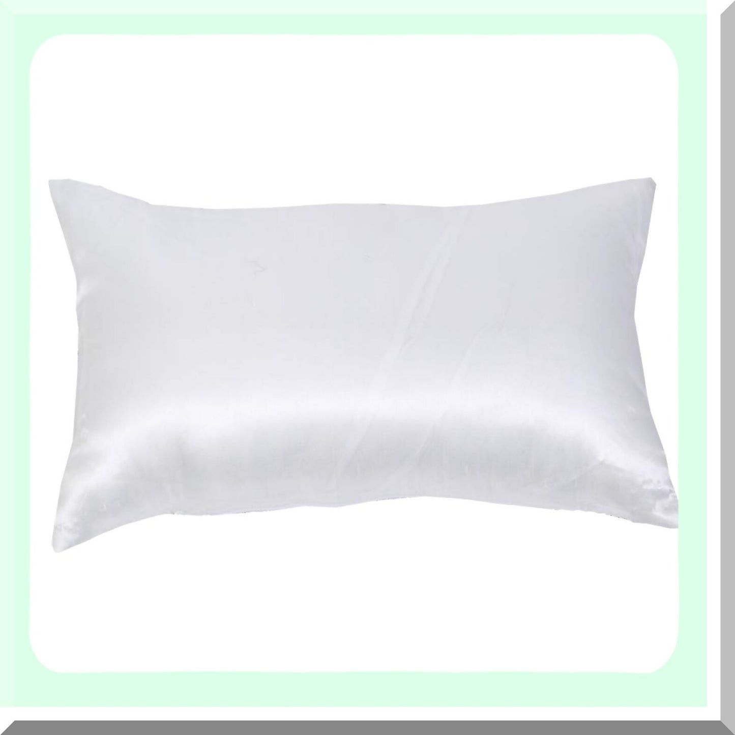 Sequin Silver Sparkle Pillowcase - 12x20in Decorative Cushion Cover for Couch, Bed, Living Room - Shiny Glam Home Decor Accent - 1PCS