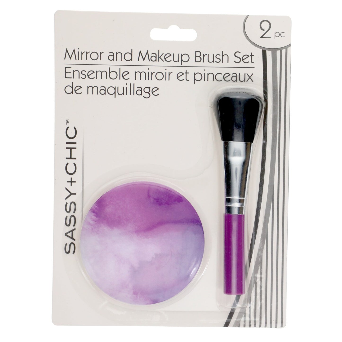 Sassy & Chic Mirror and Makeup Brush Sets (Pack of 24)