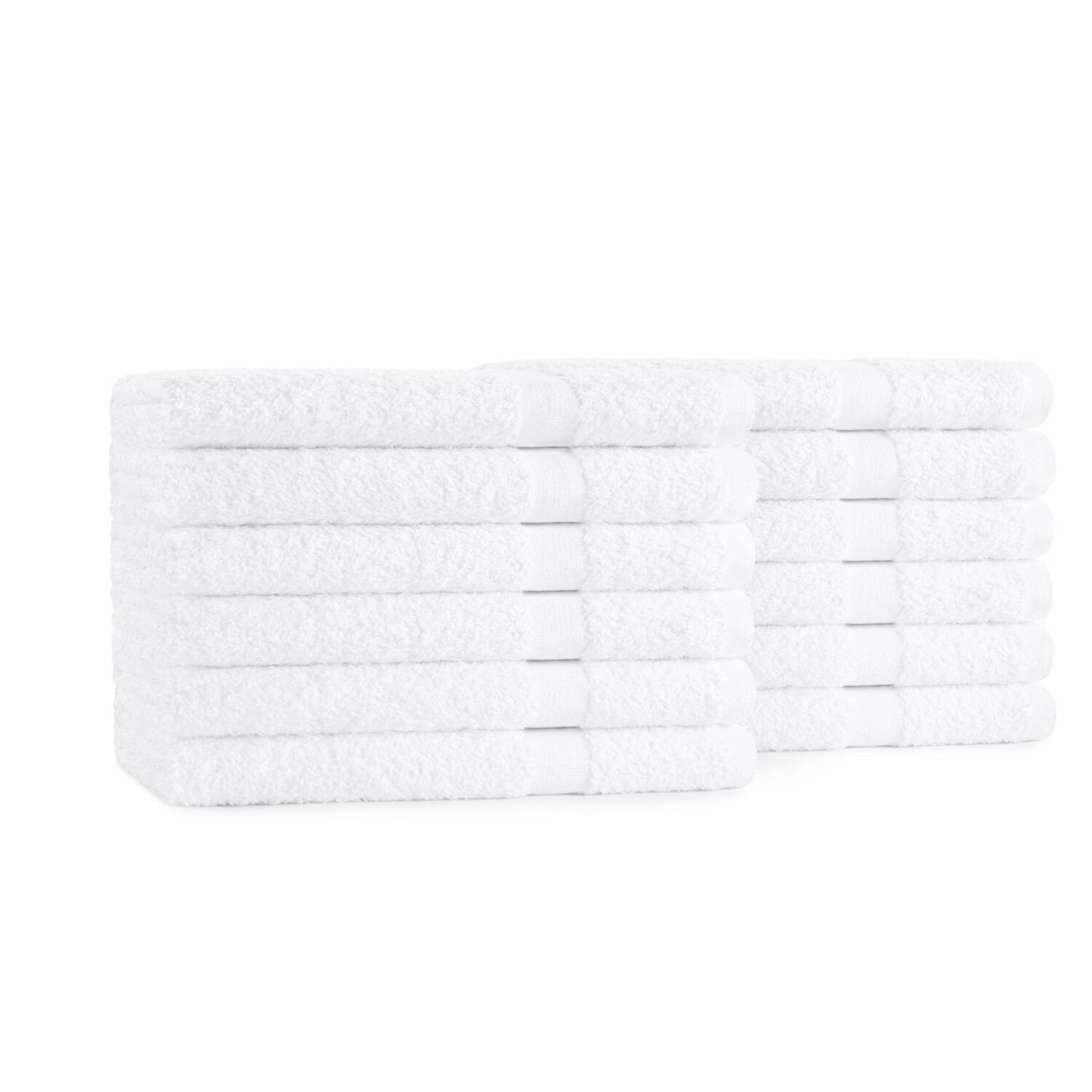 Admiral Spa Hand Towels Bulk Pack 12 White 16x27