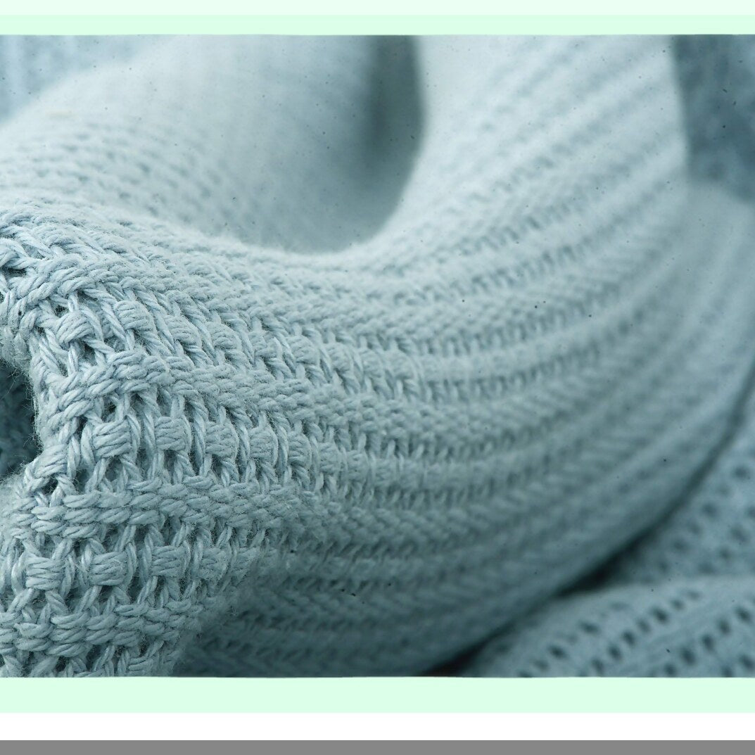 CozyLuxe Ice Grey Twin Blanket - 100% Cotton, Lightweight, Extra-Fluffy, Premium Soft, Durable, All-Season Bed & Sofa Throw