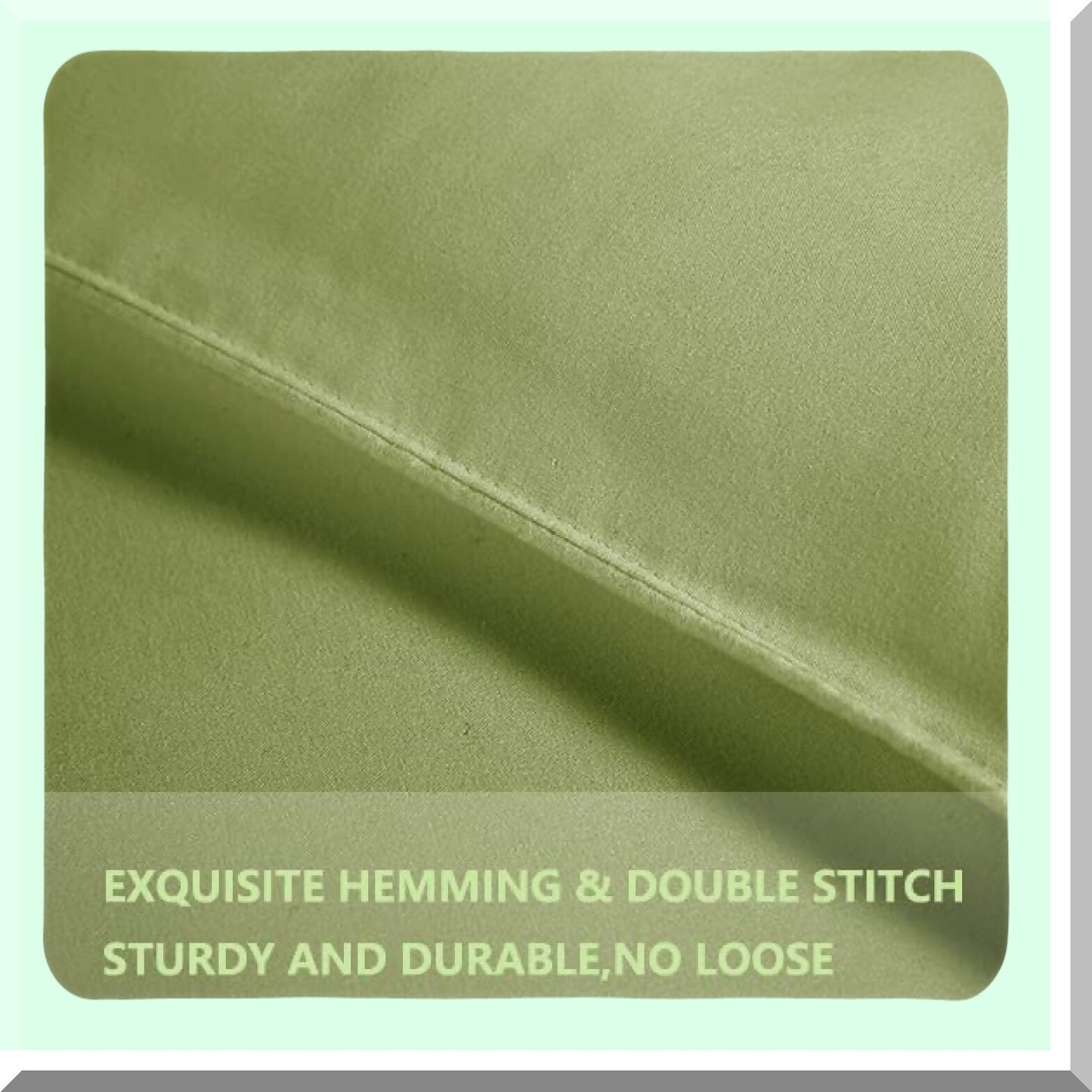 Luxury Green Comforter Set - 3 Piece Goose Down Alternative Bedding with 2 Pillow Shams. Extra Thick, Soft, and Machine Washable for Ultimate Comfort.