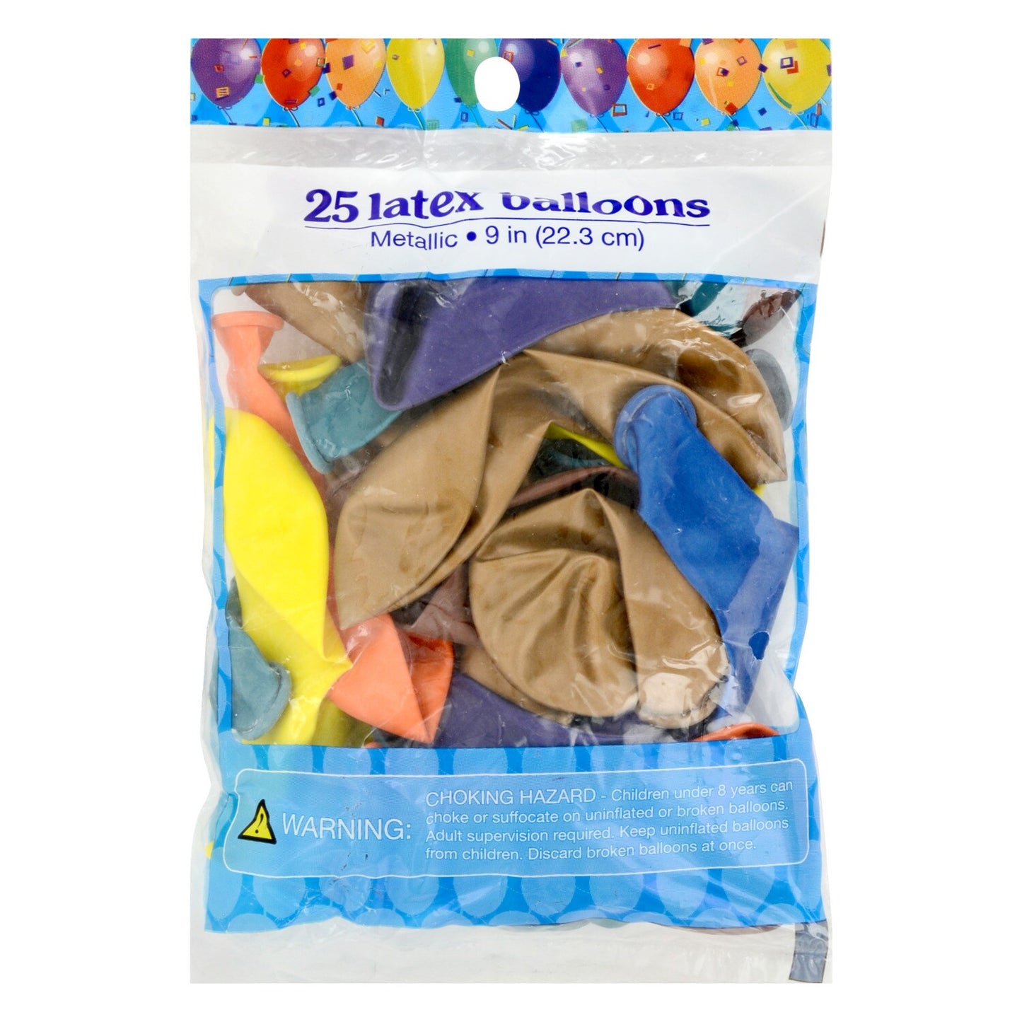Colorful Metallic Latex Balloons, 25-ct. Packs (Pack of 24)