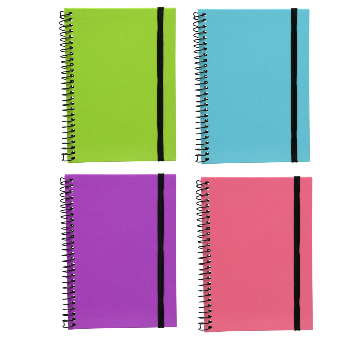 Jot Hard Cover Spiral-Bound Notebooks, 80 Pages (Pack of 24)