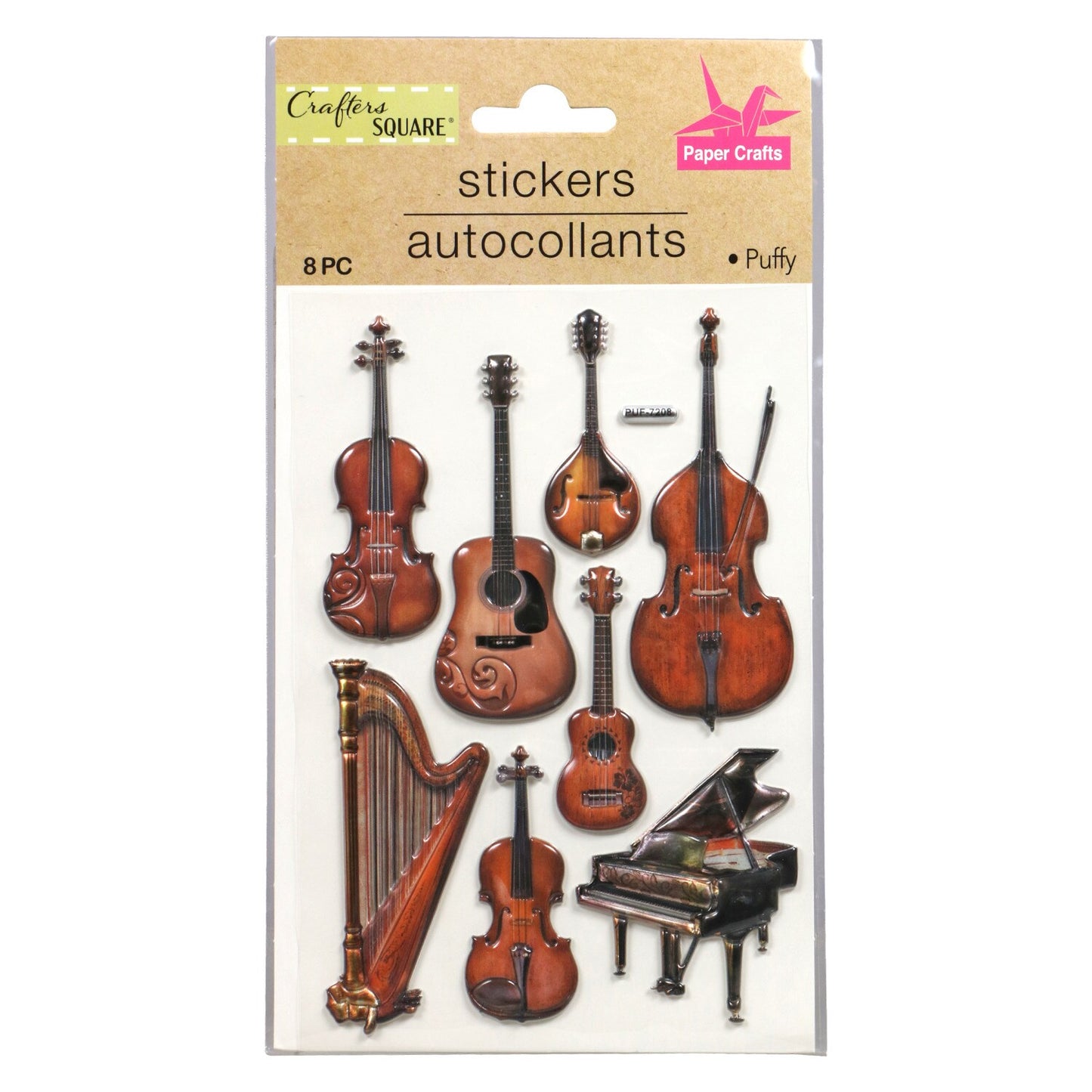 Crafter's Square Puffy Metallic Stickers (Pack of 36)