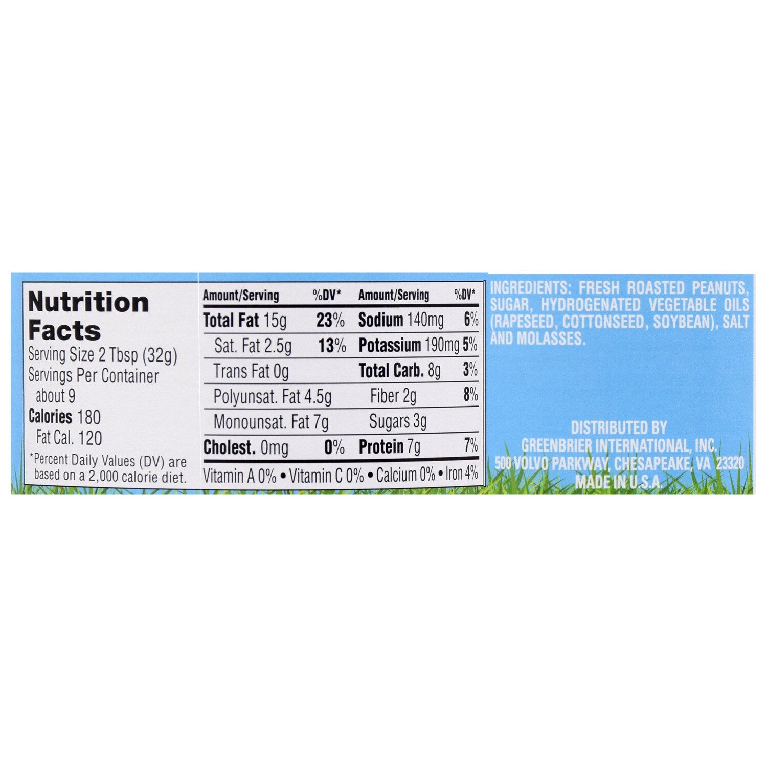 Nature's House Creamy Peanut Butter, 10-oz. Containers (Pack of 12)