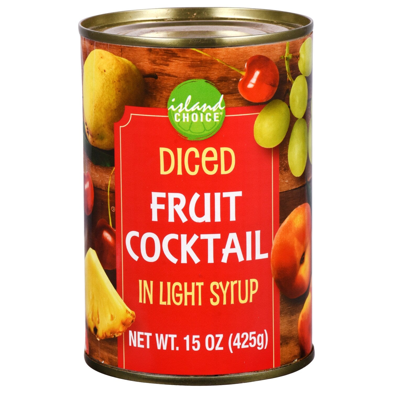 Island Choice Diced Fruit Cocktail, 15 oz. Cans (Pack of 24)