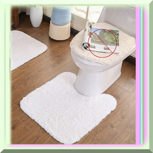 Hand Tufted Cotton Bath Mat 19.7x21.7 Inches