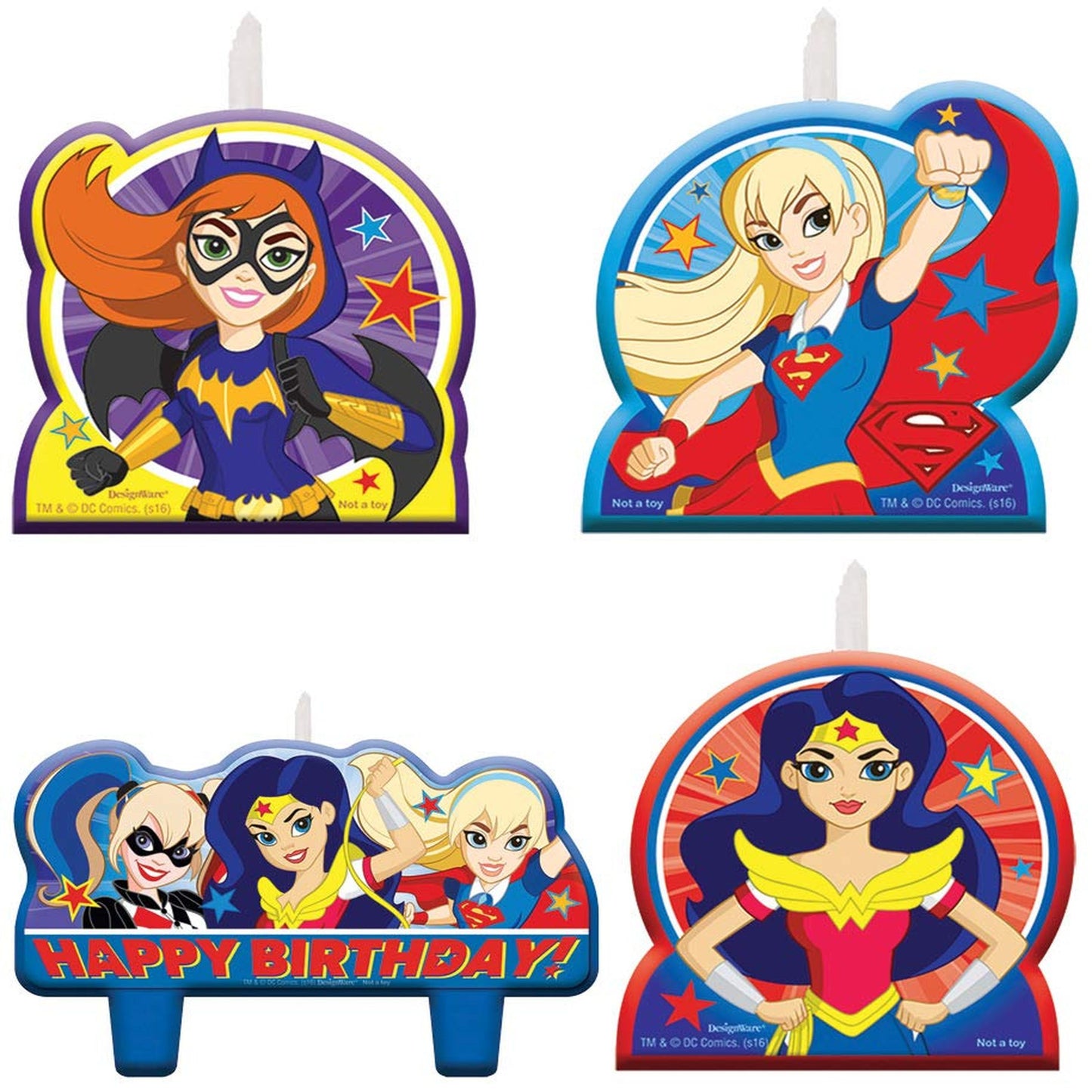 DC Superhero Girls Candle Set with Marvel Heroes Theme