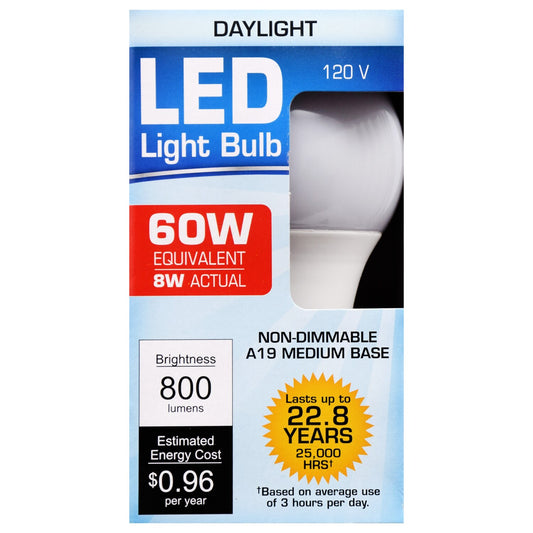 Daylight 60-Watt Equivalent Medium Base LED Lightbulbs (Pack of 40)