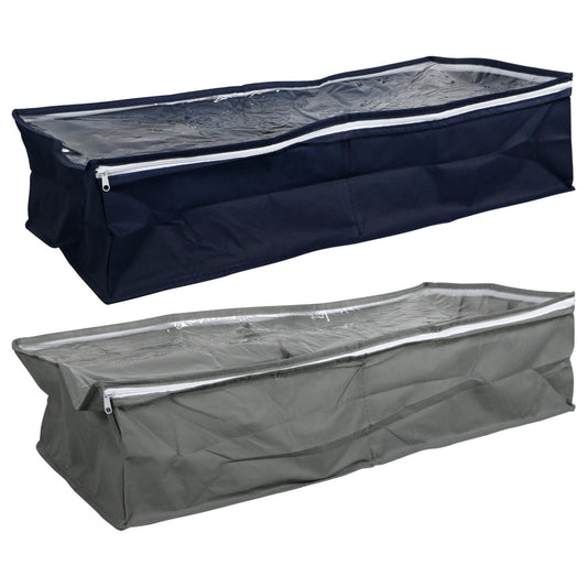 Under-the-Bed Fabric Shoe Organizers 11.8x5.9x22.85-in (Pack 24)