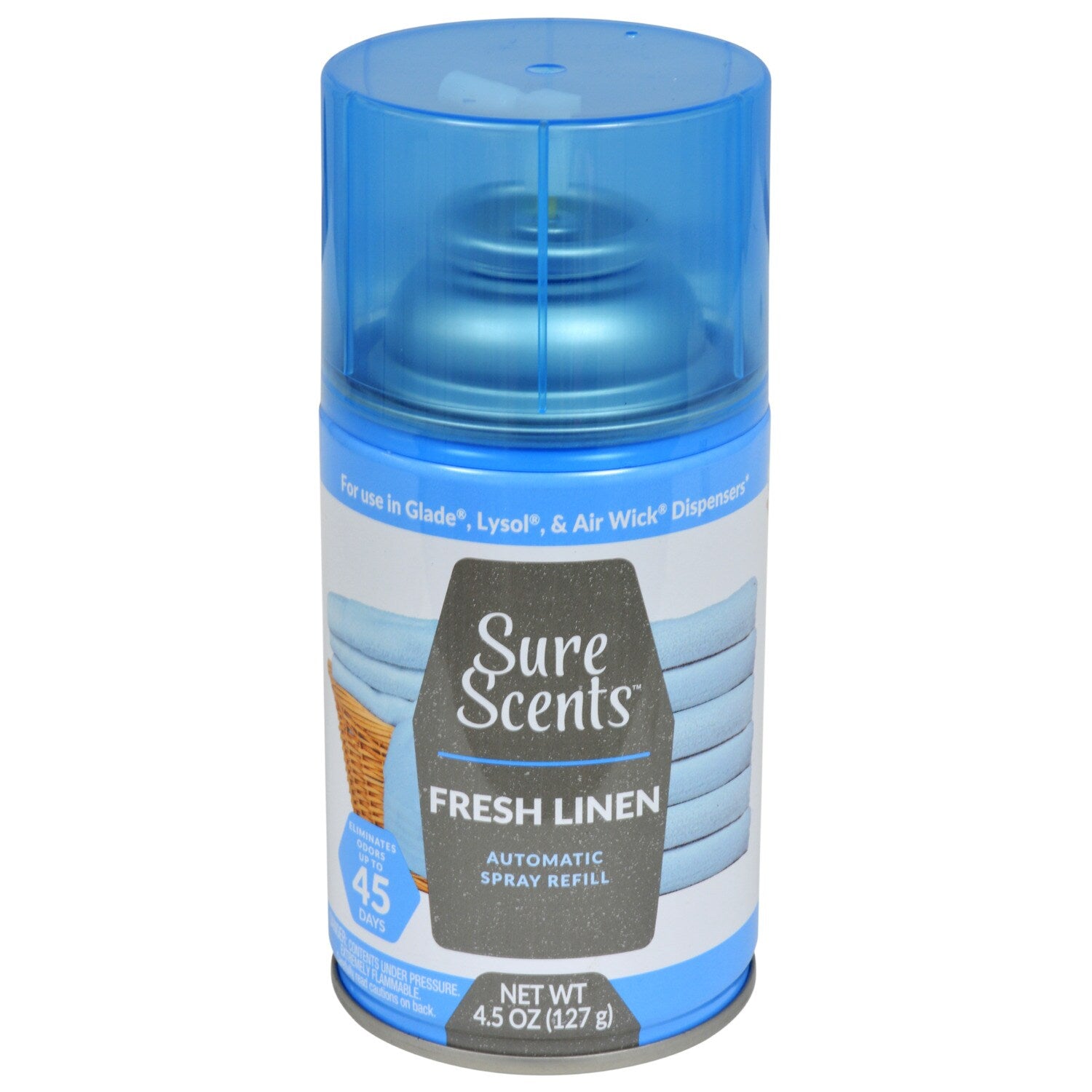 Sure Scents Fresh Linen Automatic Spray Refills, 4.5 oz. (Pack of 12)