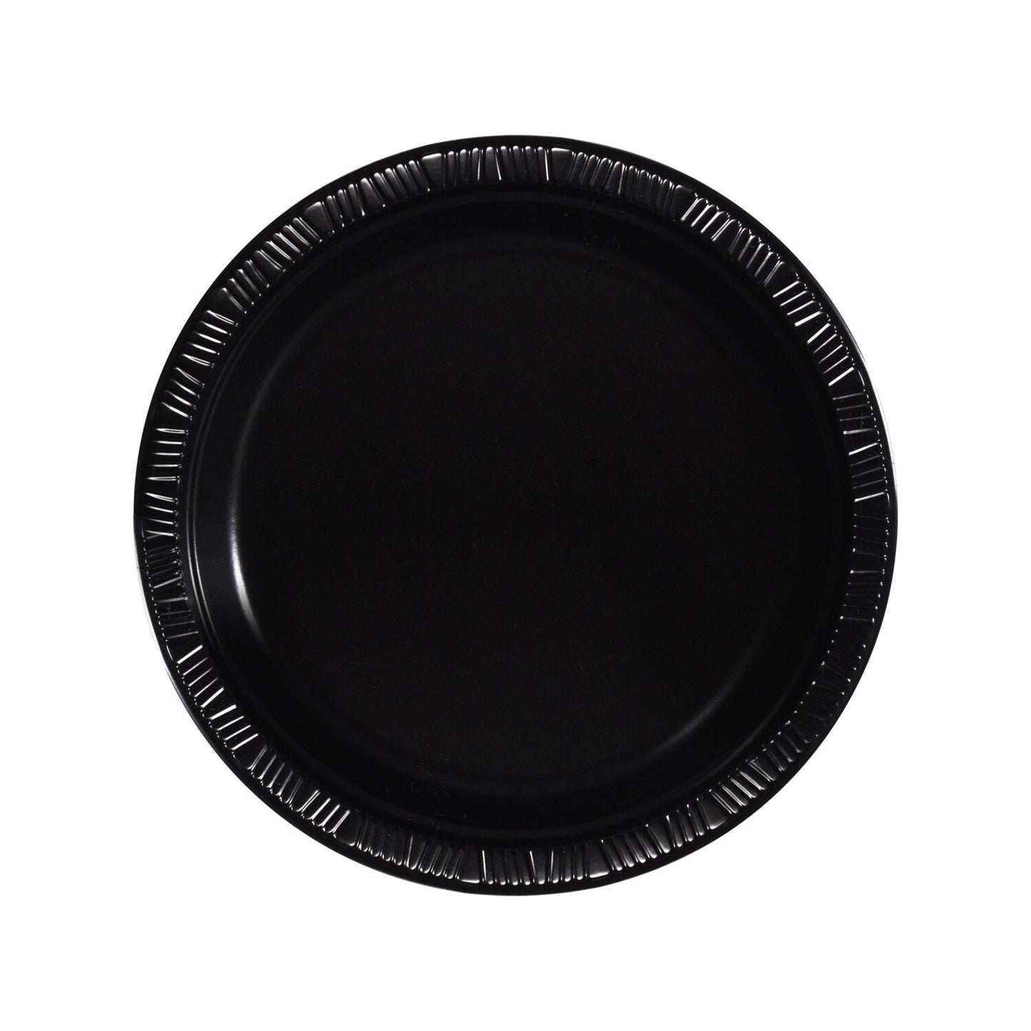 Black 7 in. Plastic Dessert Plates, 12-ct. Packs (Pack of 36)