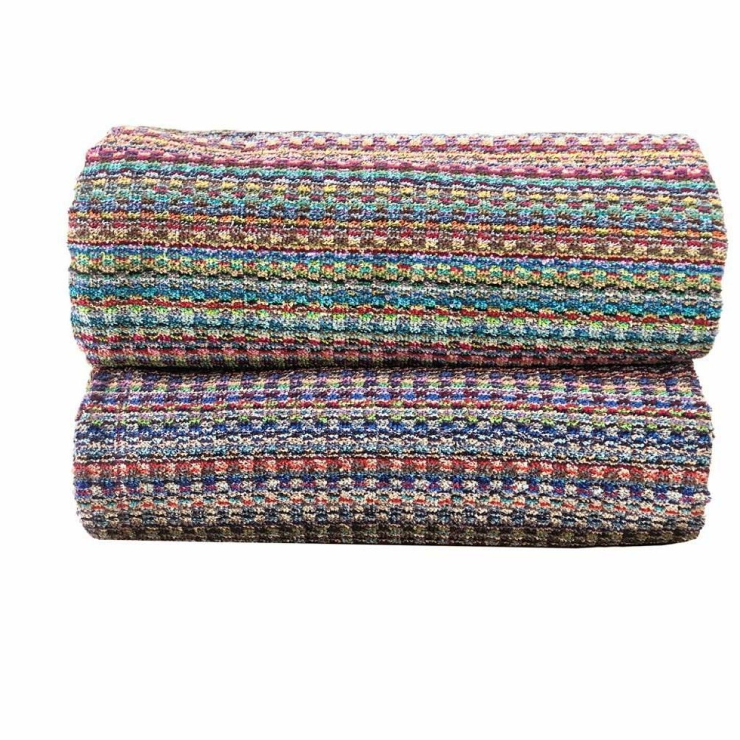 2 Pcs Soft Fluffy Cotton Towels Set