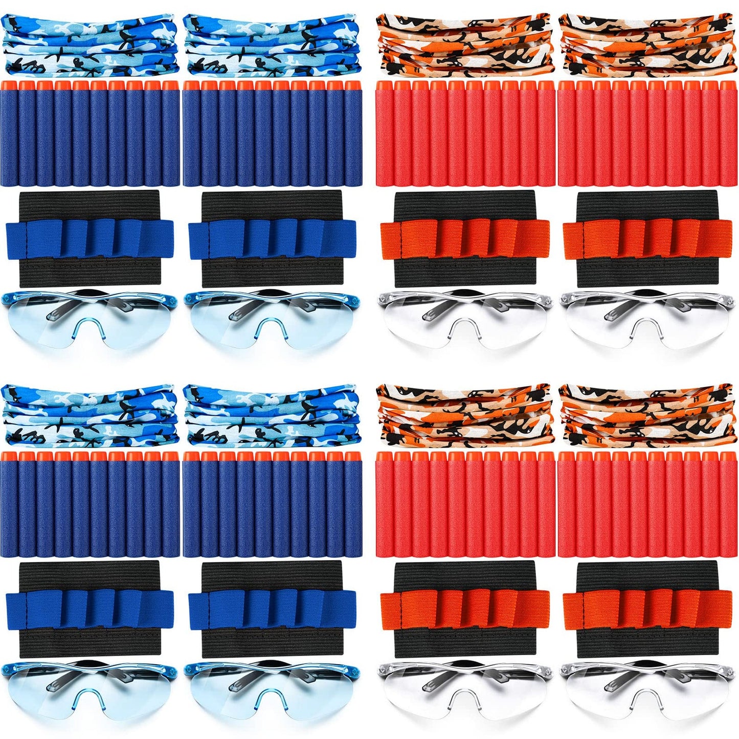 Nerf Party Pack - Tactical Gles, Foam Darts, Ammo Holder & Accessories Set for Boys & Girls Birthday Celebration - 32 Piece Kit