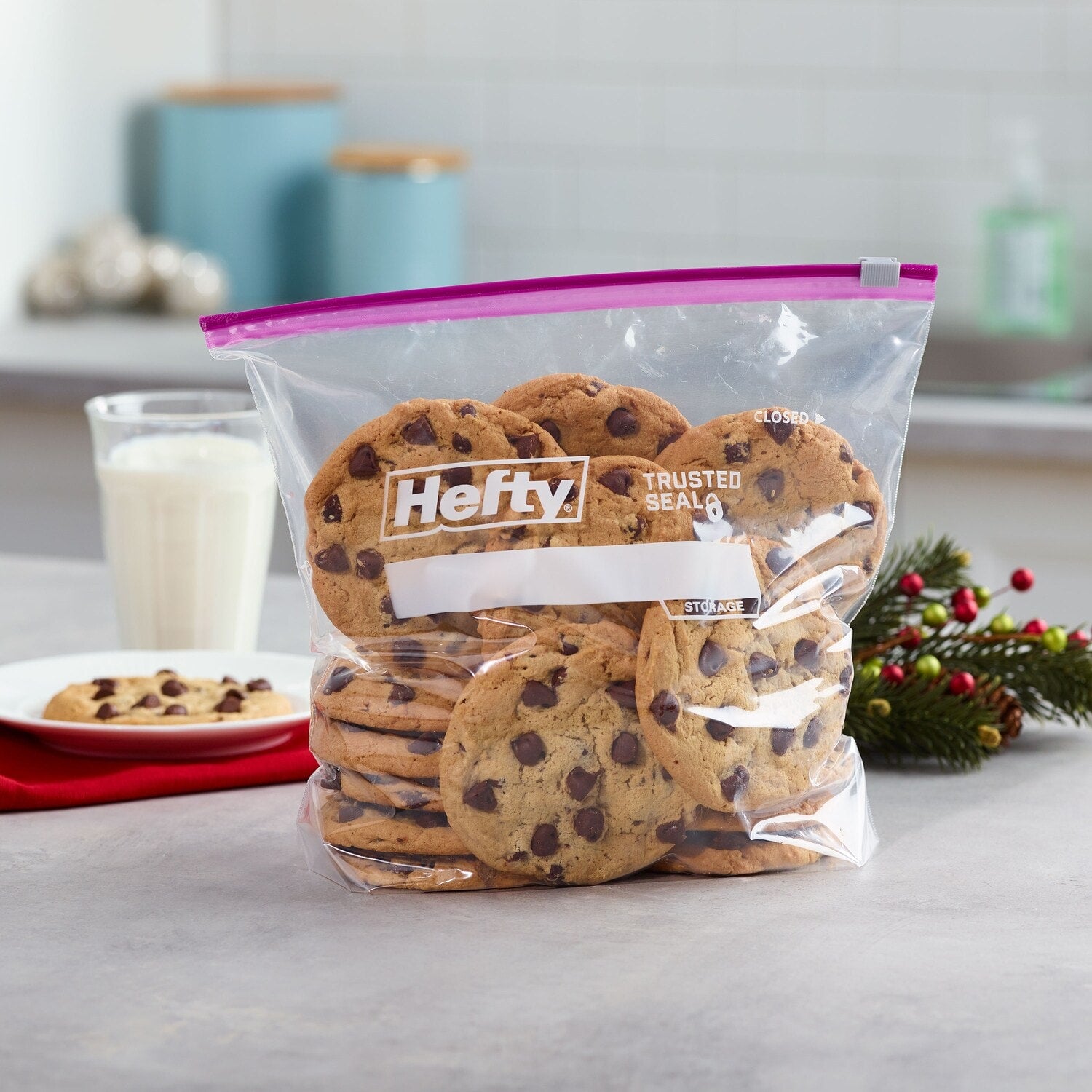 Hefty OneZip Gallon Storage Bags, 6-ct. Bags (Pack of 24)