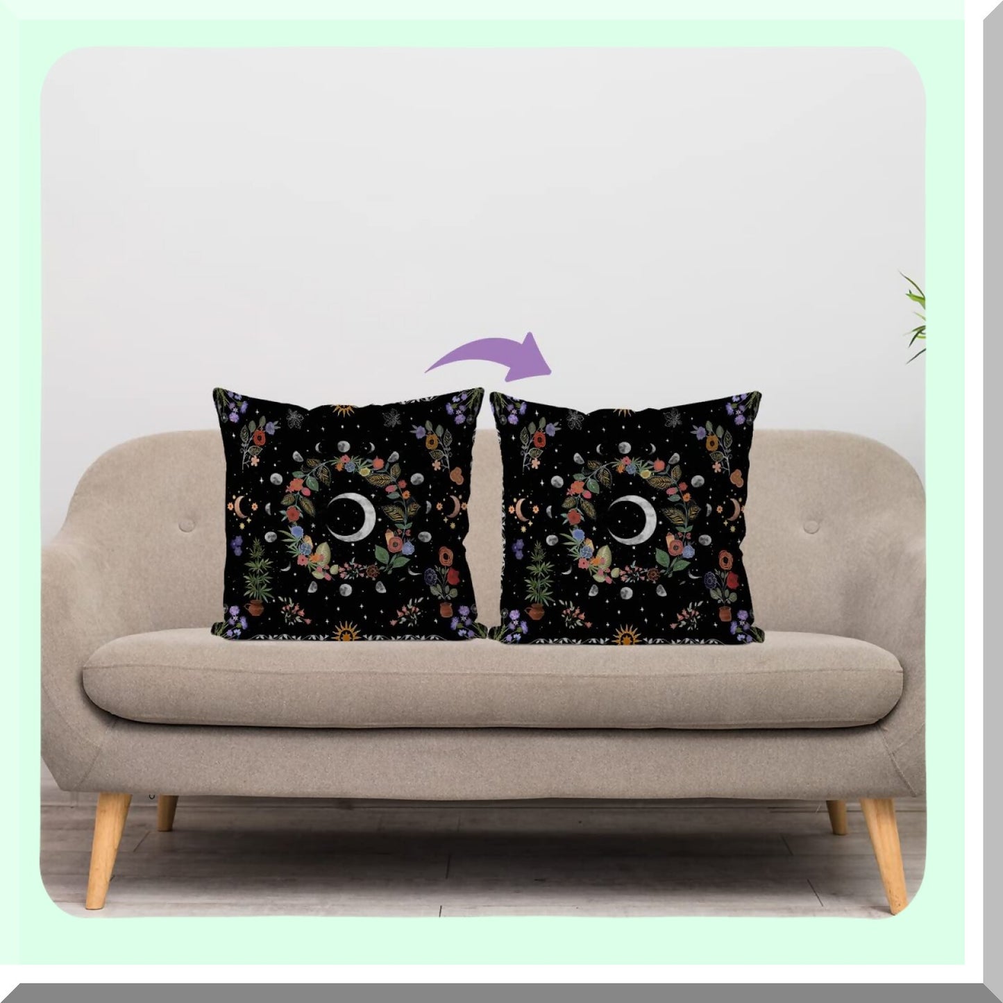 Boho Chic Dream Pillow Covers - 18x18 Boho Hippie Pillowcases for Living Room & Bedroom Decor - Vibrant Bohemian Cushion Cases