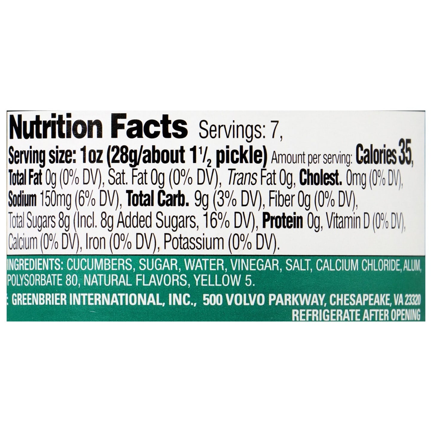 Breckenridge Farms Sweet Pickles, 11.5-oz. Jars (Pack of 12)