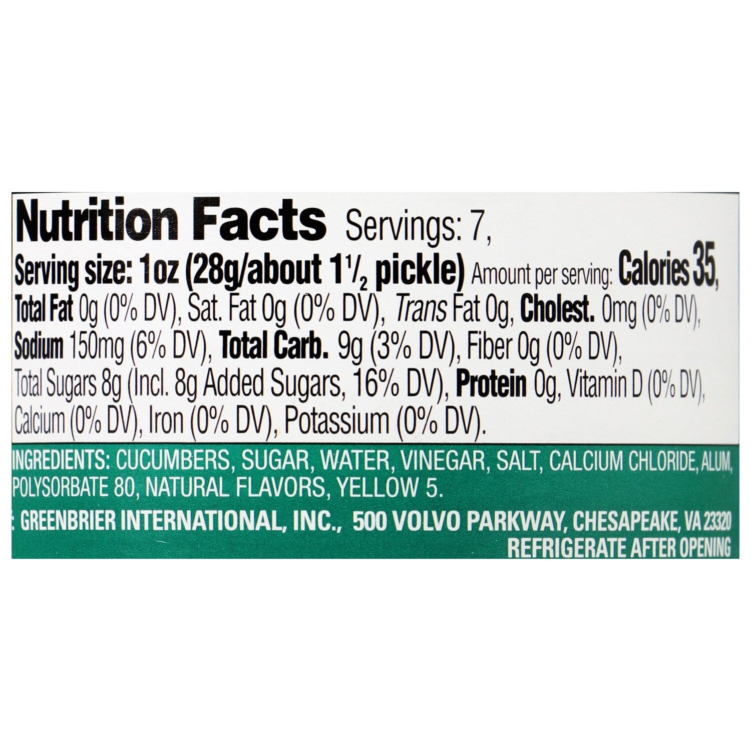 Breckenridge Farms Sweet Pickles, 11.5-oz. Jars (Pack of 12)