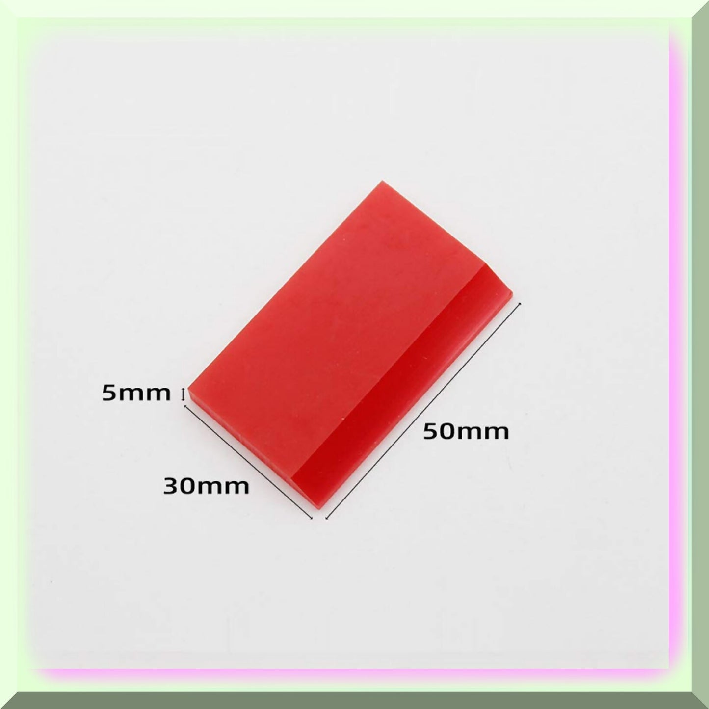 Red Mini Squeegee Set - 10 Pieces Rubber Screen Printing Tools