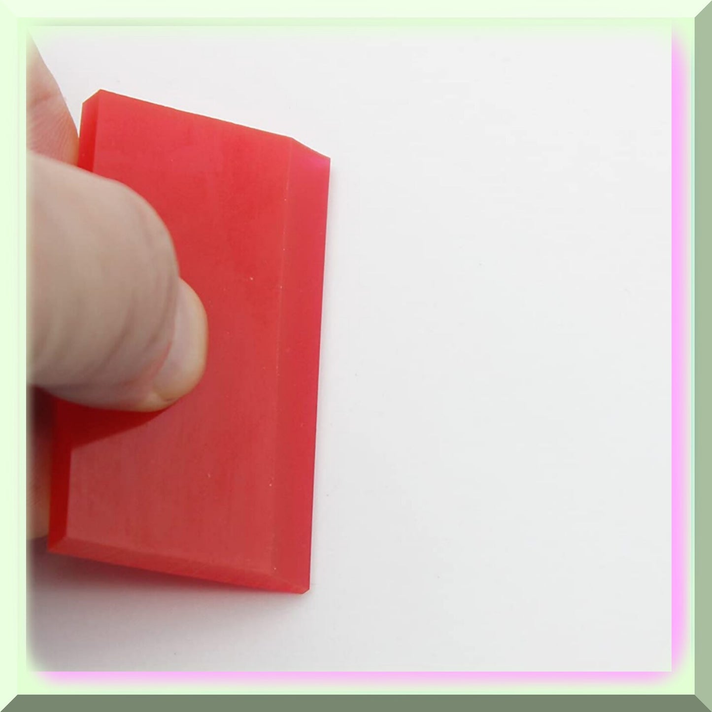 Red Mini Squeegee Set - 10 Pieces Rubber Screen Printing Tools