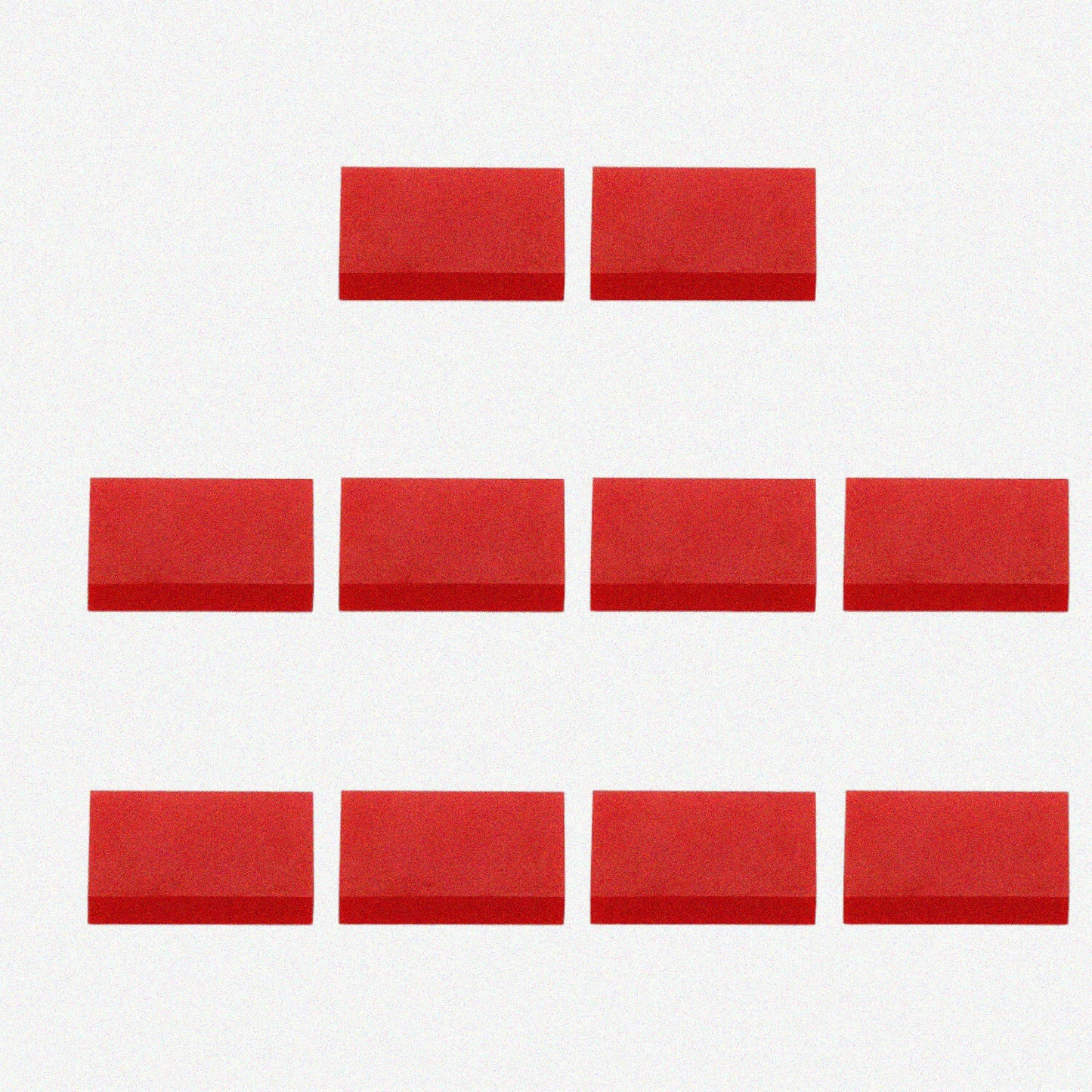 Red Mini Squeegee Set - 10 Pieces Rubber Screen Printing Tools