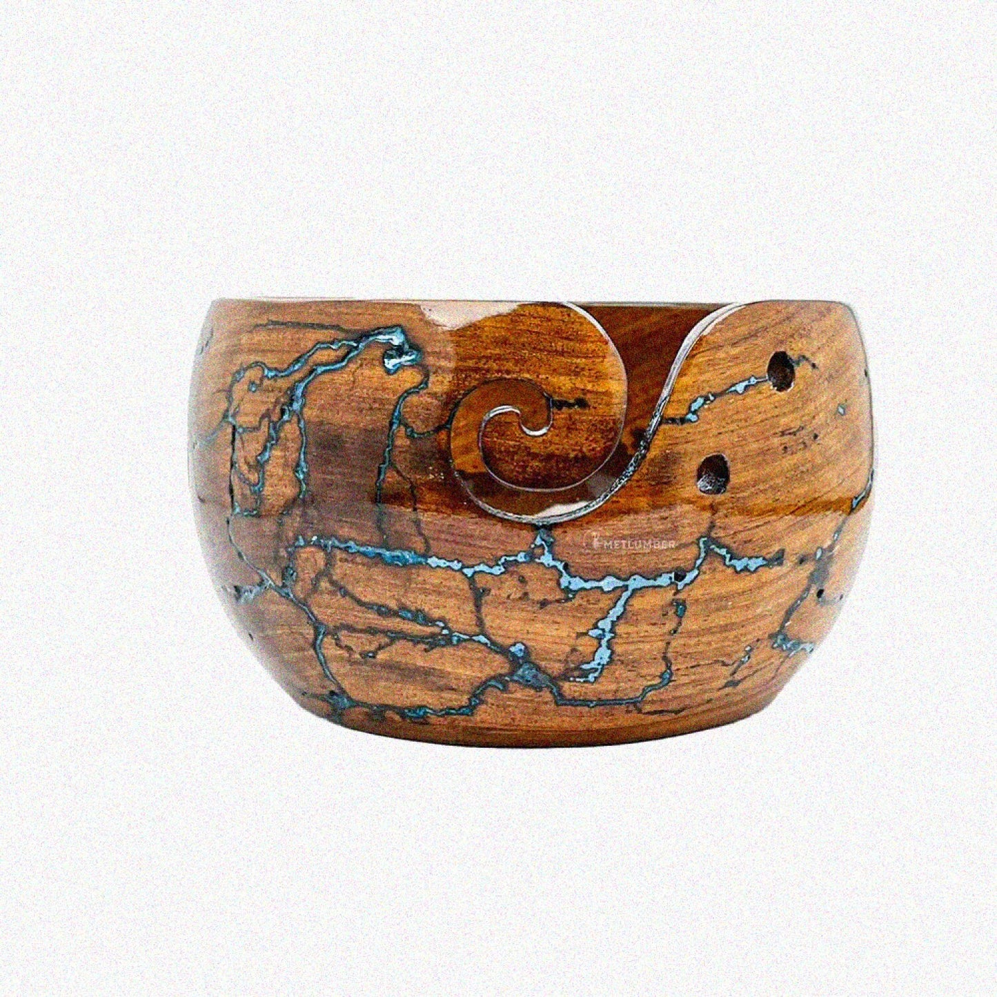 Wooden Rosewood Yarn Storage Bowl for Knitting and Crochet