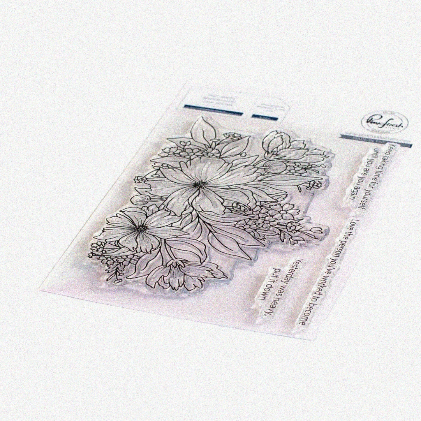 Stamp 4X6 Cosmos Bunch Floral Clear Set