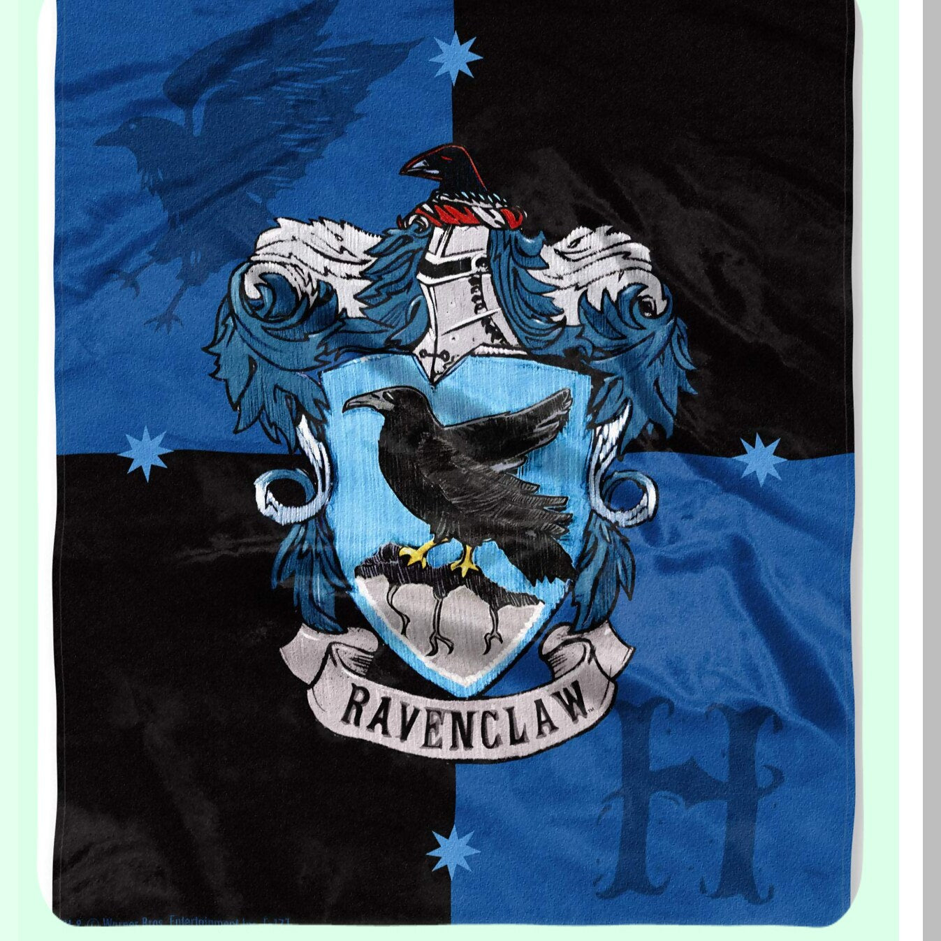 Ravenclaw Enchanted Silk Touch Throw Blanket - 50" x 60" - Cozy Hogwarts House Crest Design