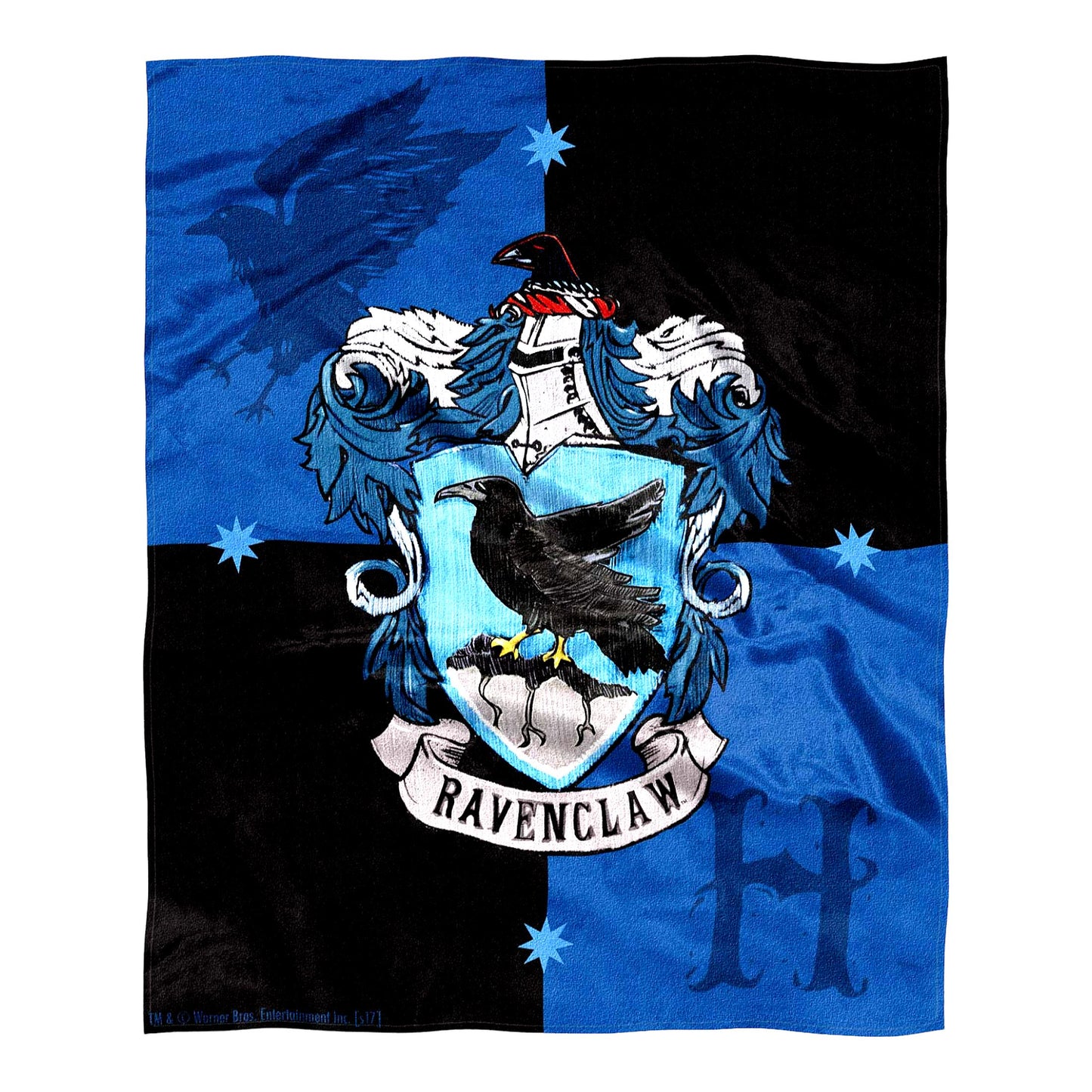 Ravenclaw Enchanted Silk Touch Throw Blanket - 50" x 60" - Cozy Hogwarts House Crest Design
