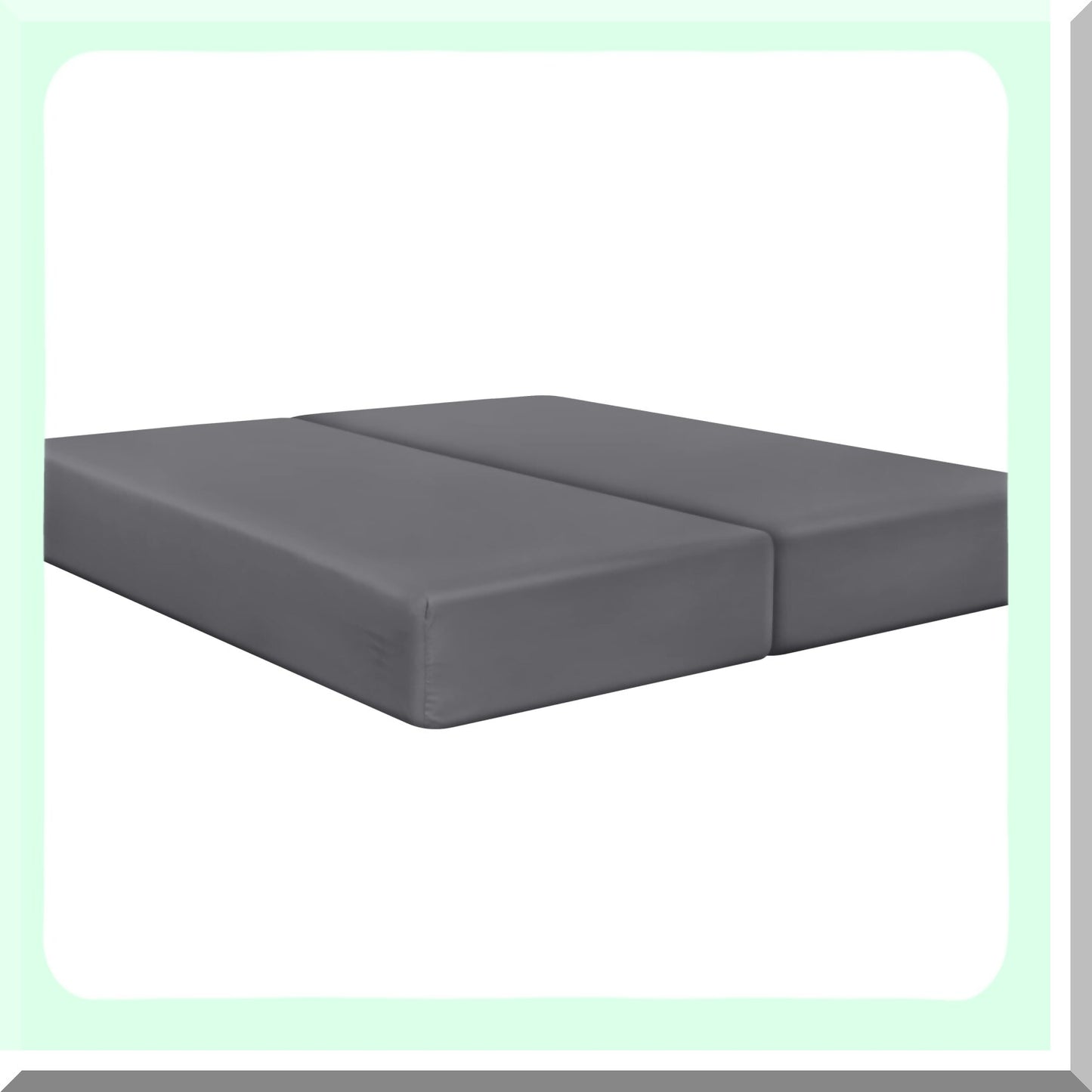 DeepPocket Soft Microfiber Fitted Sheets - Grey (Set of 2) - Shrinkage & Fade Resistant Bottom Sheets - Easy Care Split Fitted Sheet