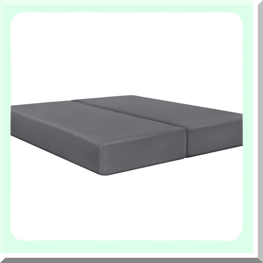 DeepPocket Soft Microfiber Fitted Sheets - Grey (Set of 2) - Shrinkage & Fade Resistant Bottom Sheets - Easy Care Split Fitted Sheet