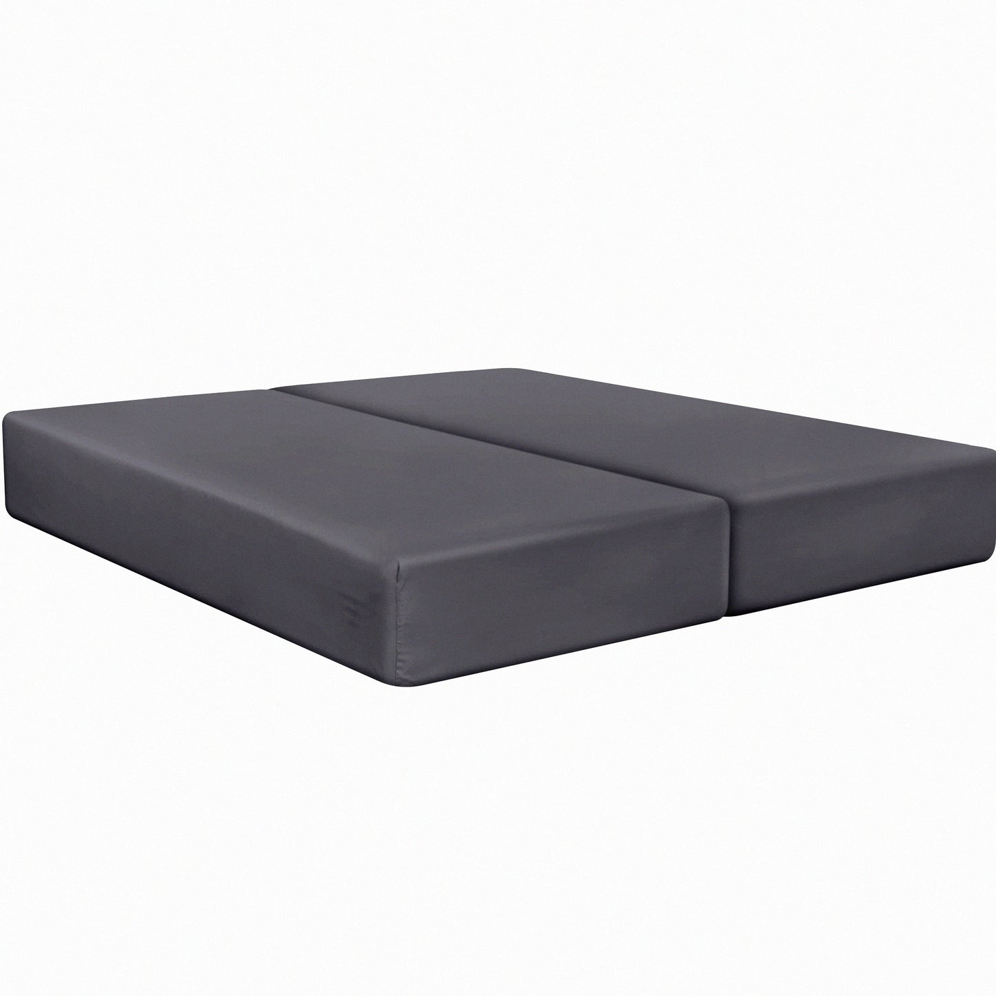 DeepPocket Soft Microfiber Fitted Sheets - Grey (Set of 2) - Shrinkage & Fade Resistant Bottom Sheets - Easy Care Split Fitted Sheet