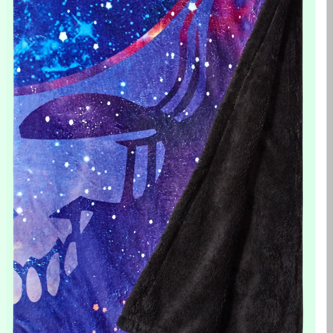 Grateful Dead Cosmic Stealie Men's Warm Coral Fleece Throw Blanket, Multicolor, 50" x 60"
