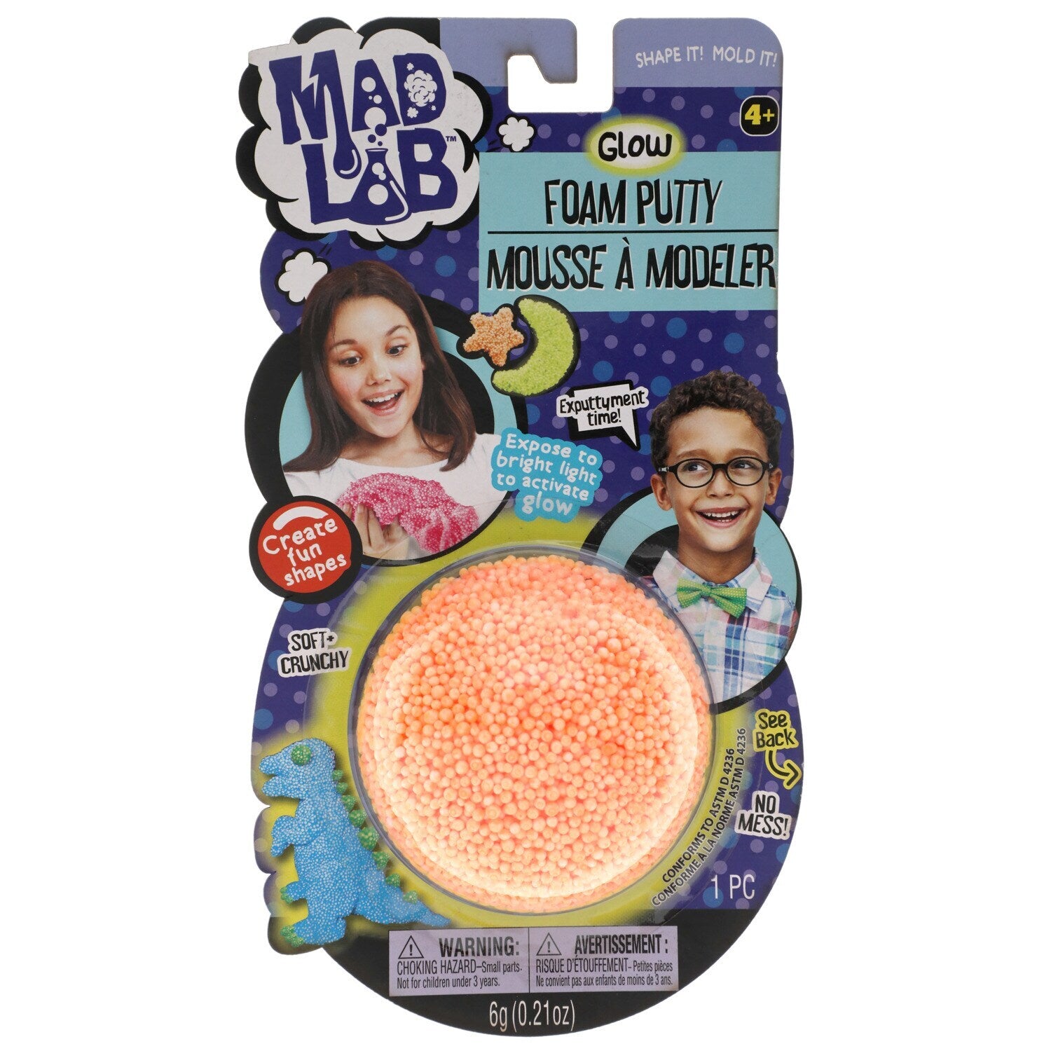Mad Lab Glow Styrofoam Putty (Pack of 24)