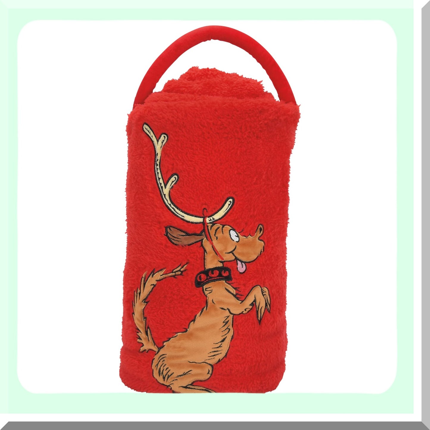 Grinch Reindeer Max Cozy Fleece Blanket - 45x60 Inch Multicolor
