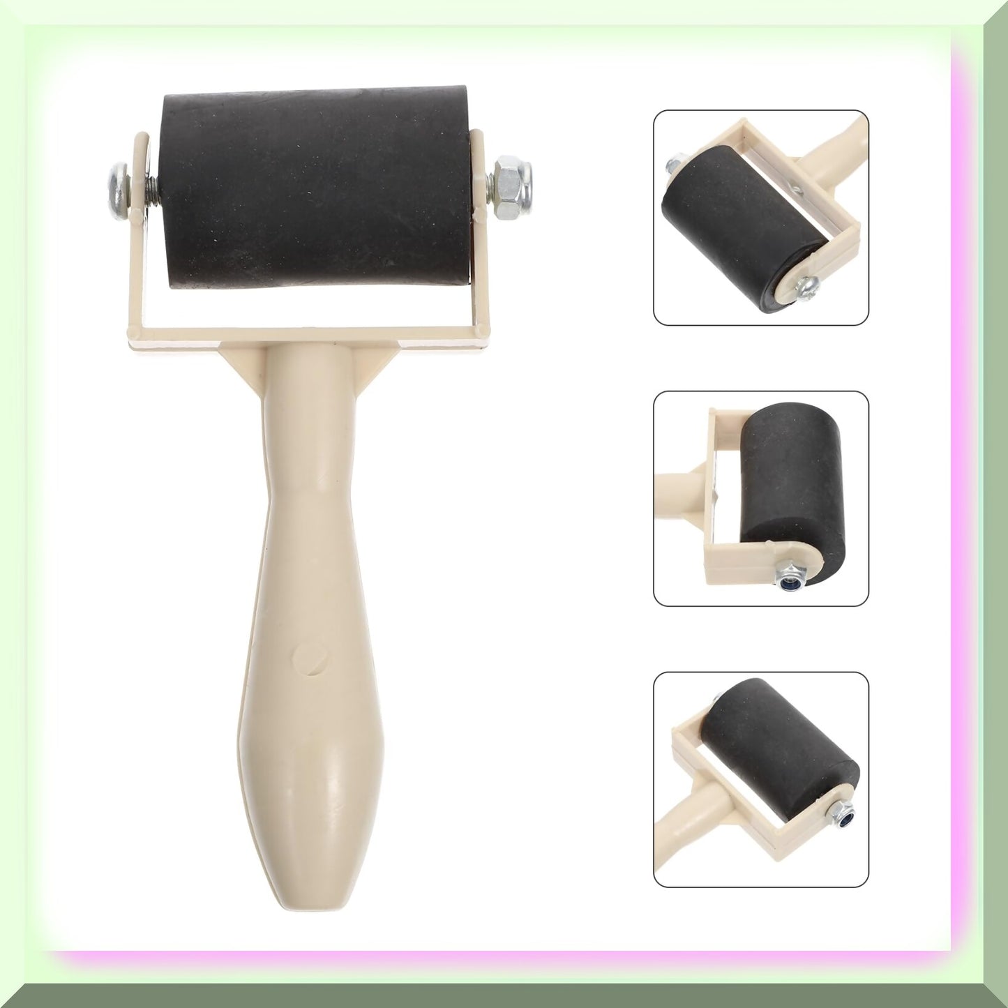 ArtPrint Pro 15 Pcs Rubber Brayer Roller Set