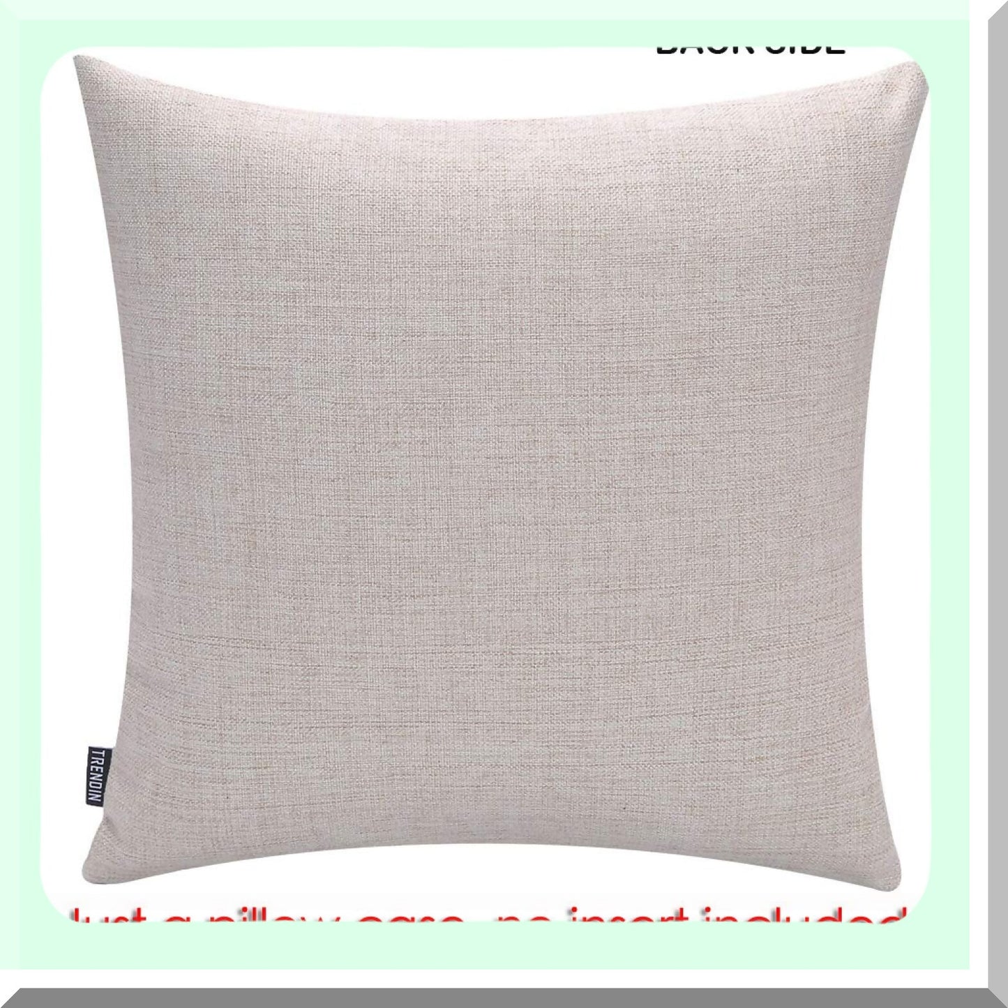 Coastal Starfish Decor Pillowcase - 18x18 Inch Orange Cushion Cover for Couch Sofa - Square Motif Throw Pillow Cover - PL914TR