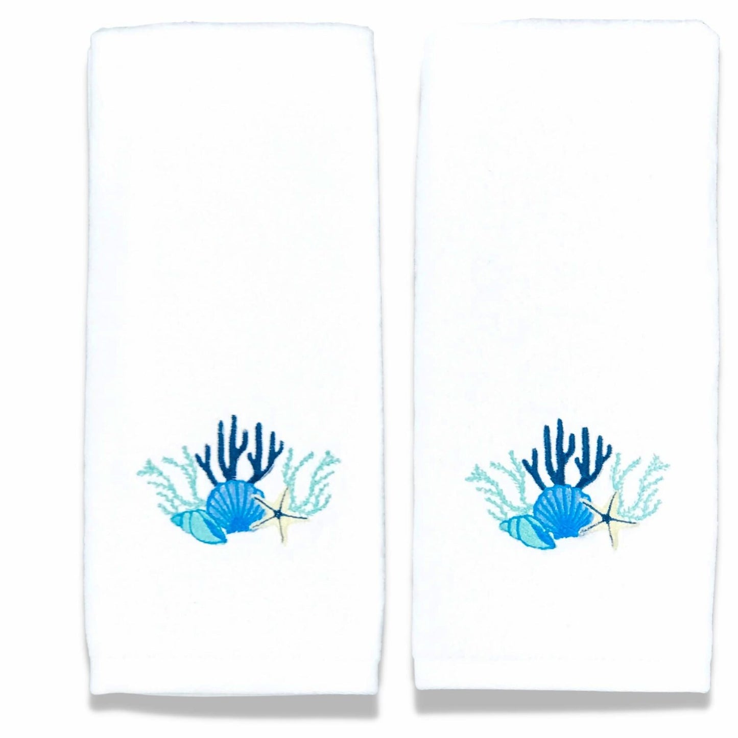 Beach Ocean Coastal Guest Hand Towels 2 Pack